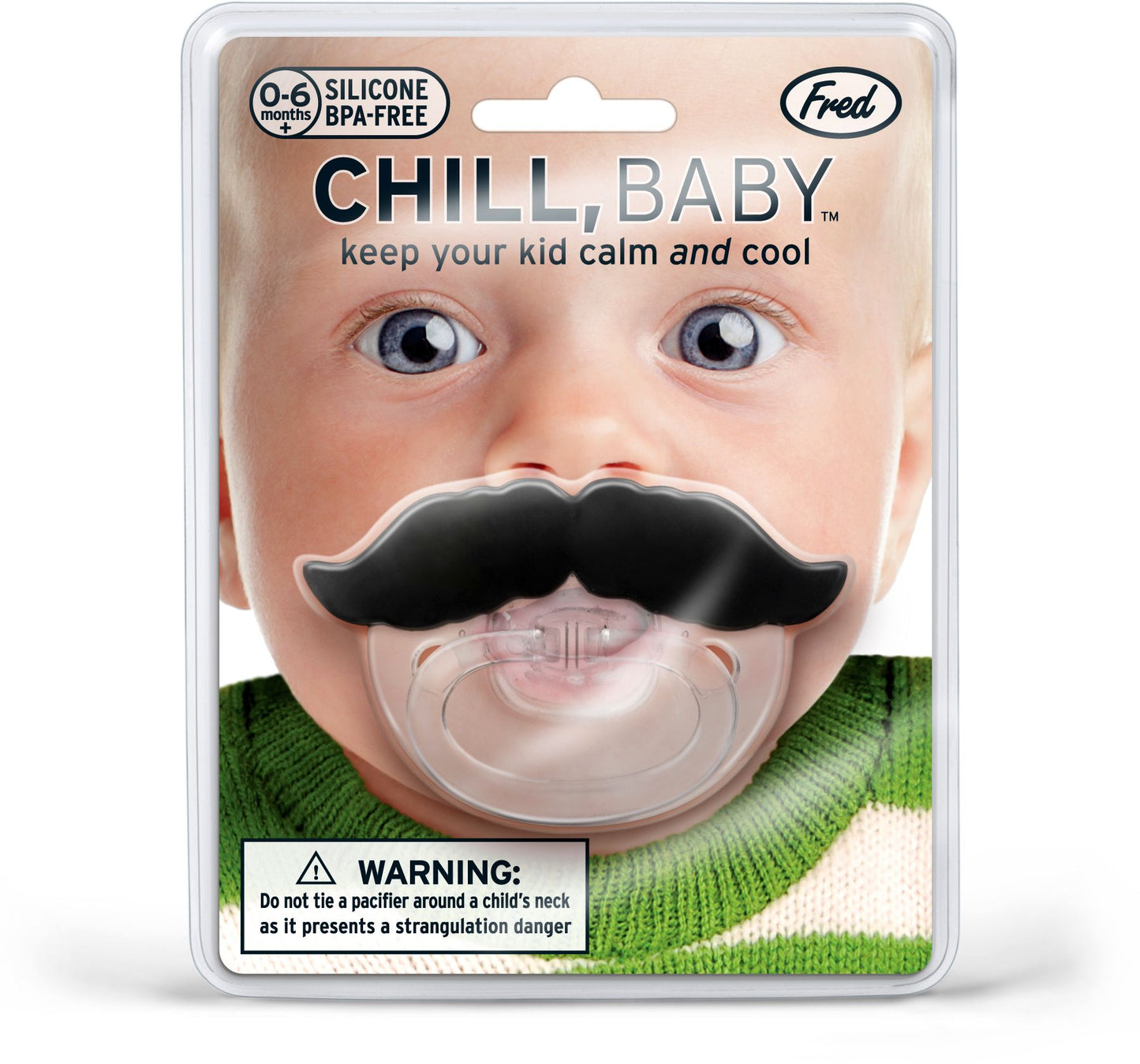 Chill Baby Mustache Pacifier