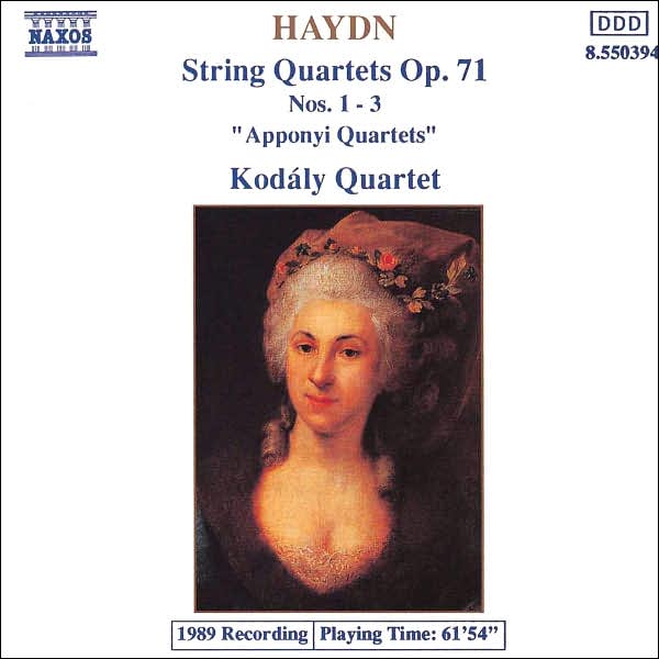 Haydn: String Quartets, Op. 71, Nos. 1-3 "Apponyi Quartets"