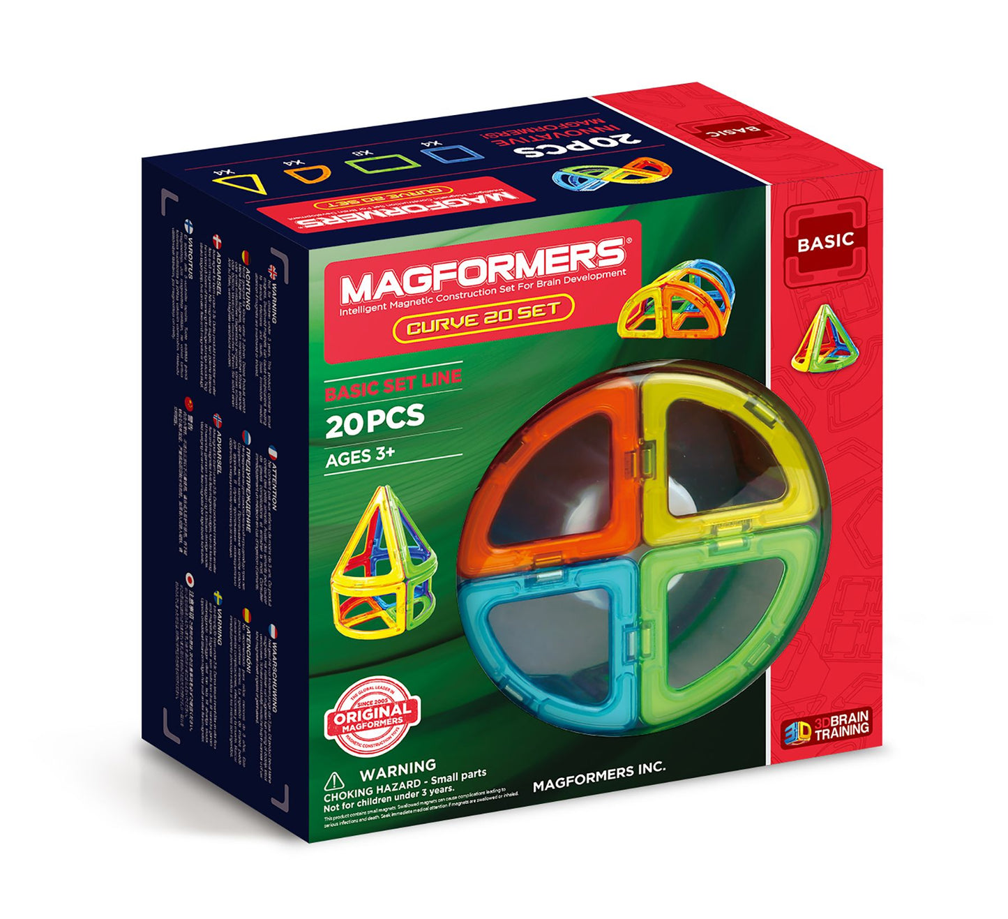 Magformers Curve 20 Piece Magnetic Construction Set