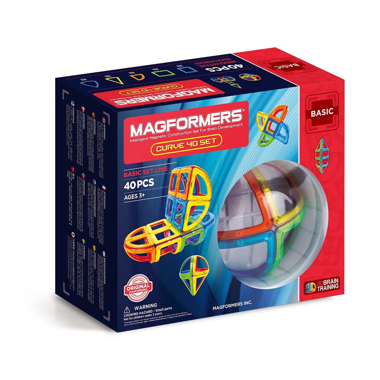 Magformers Curve 40 Piece Magnetic Construction Set