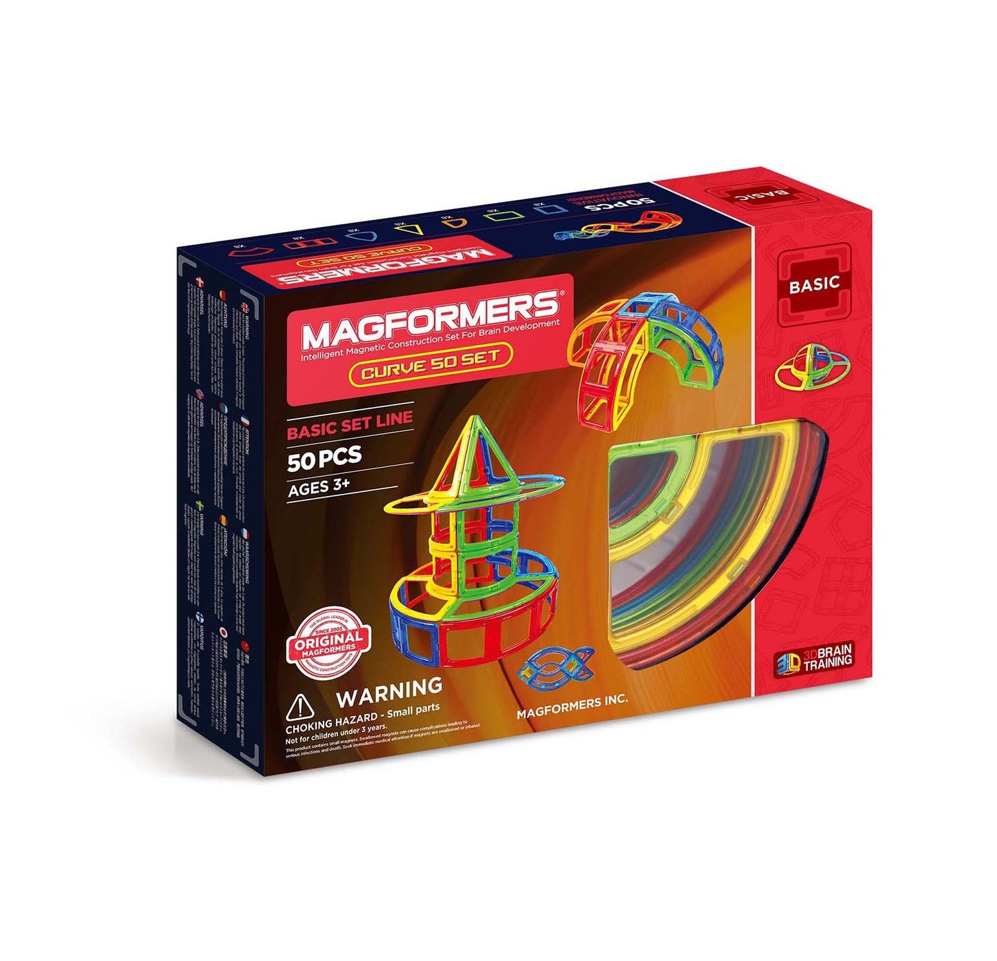 Magformers Curve 50 Piece Magnetic Construction Set