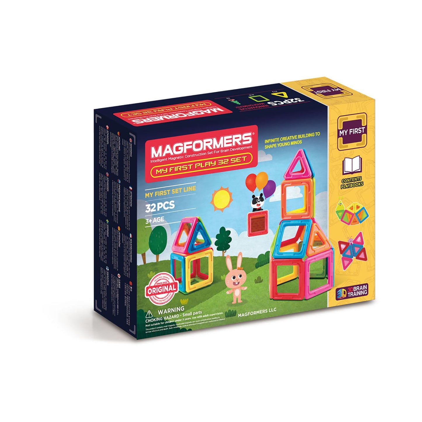 Magformers My First Play 32 Piece Magnetic Construction Set