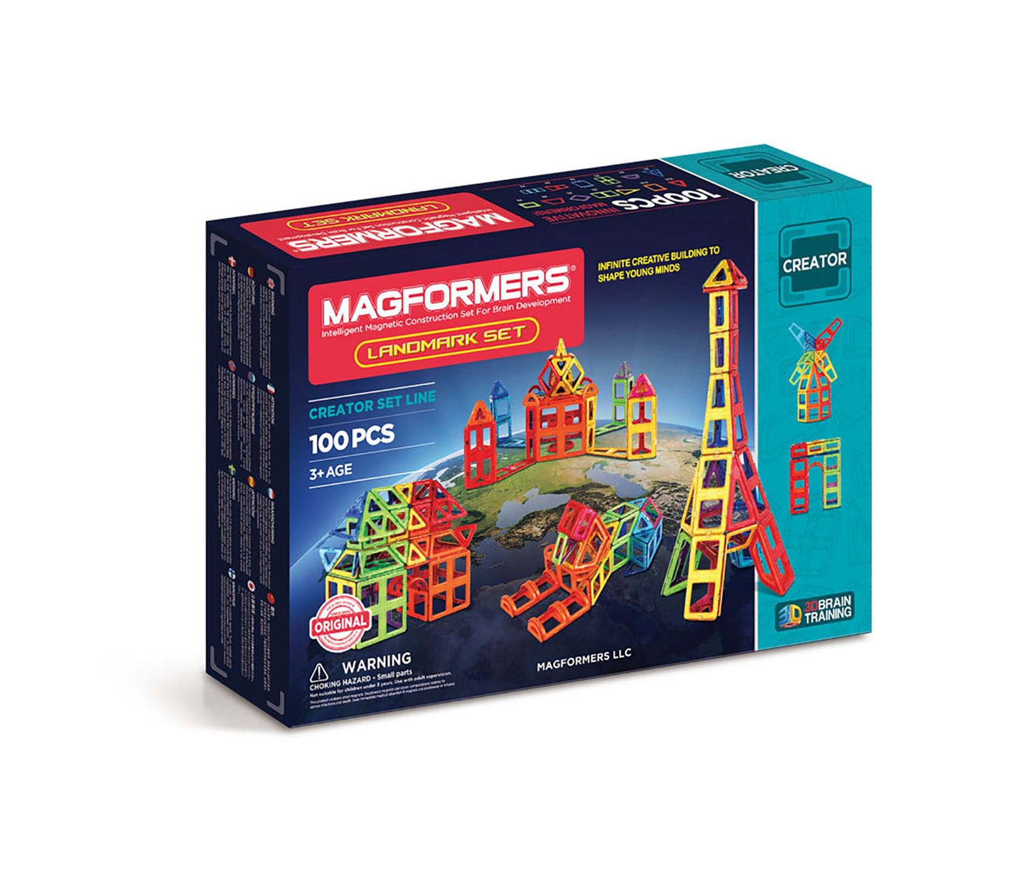 Magformers Landmark 100 Piece Magnetic Construction Set