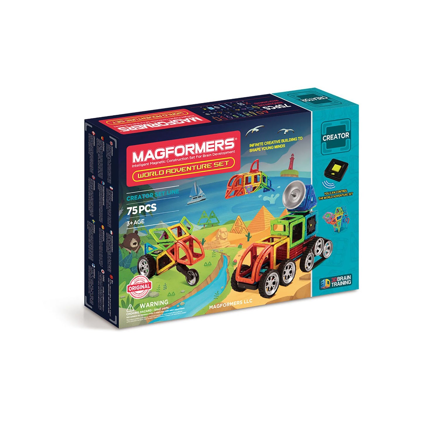 Magformers Adventure World 76 Piece Magnetic Construction Set