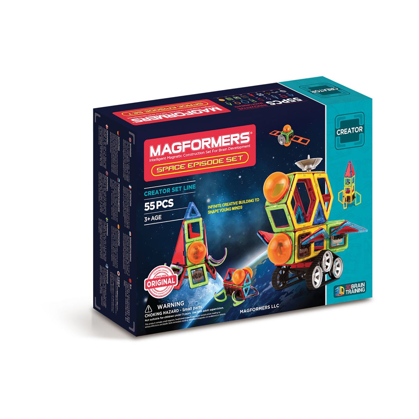 Magformers Space Epidsode 55 Piece Magnetic Construction Set