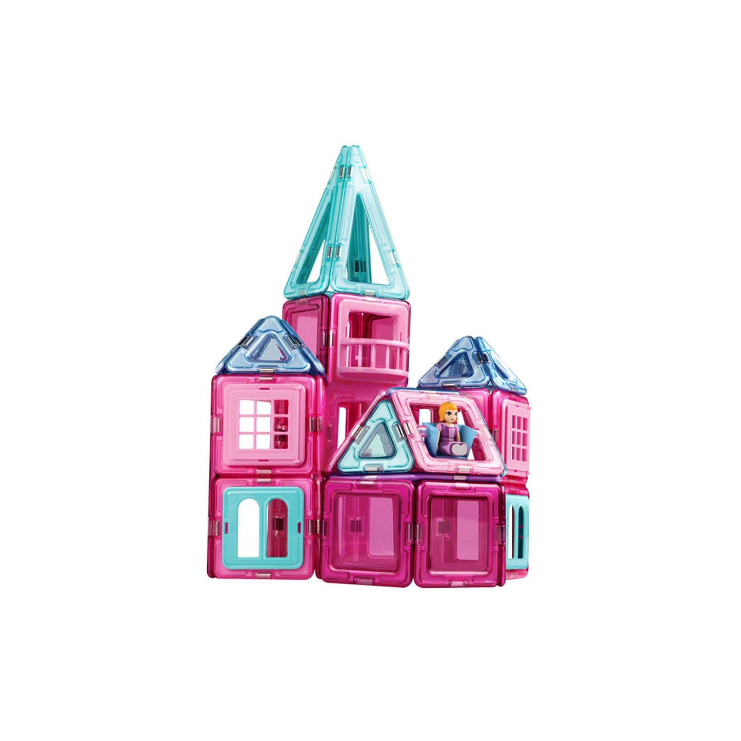 Magformers Princess Castle 78 Piece Magnetic Construction Set