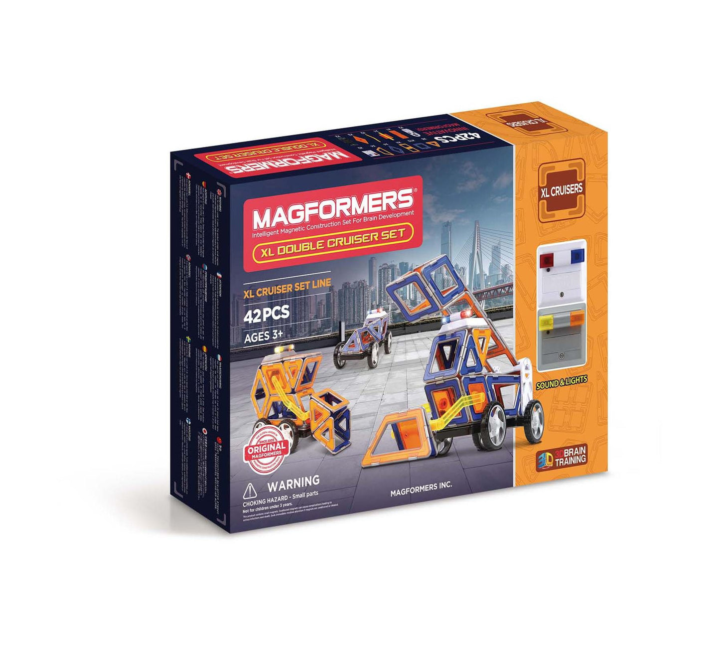 Magformers XL Double Cruiser 42 Piece Magnetic Construction Kit