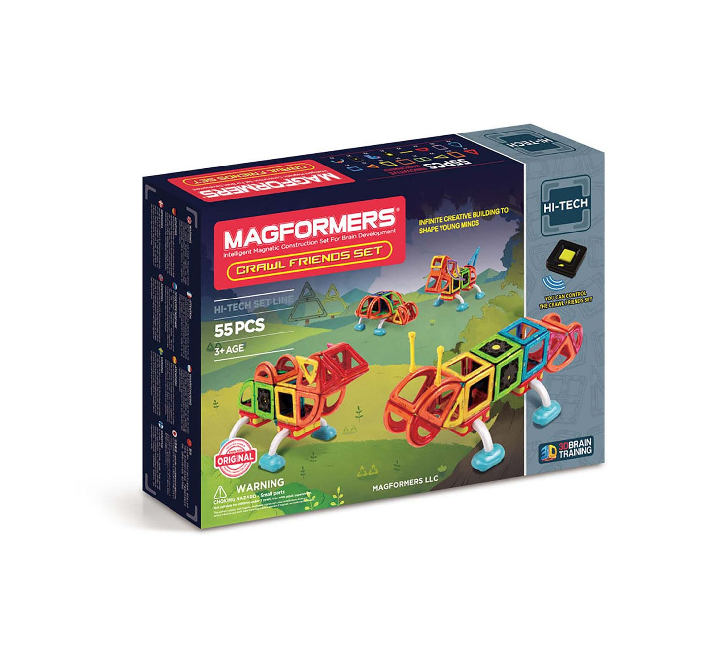 Magformers Crawl Friends 56 Piece Magnetic Construction Set