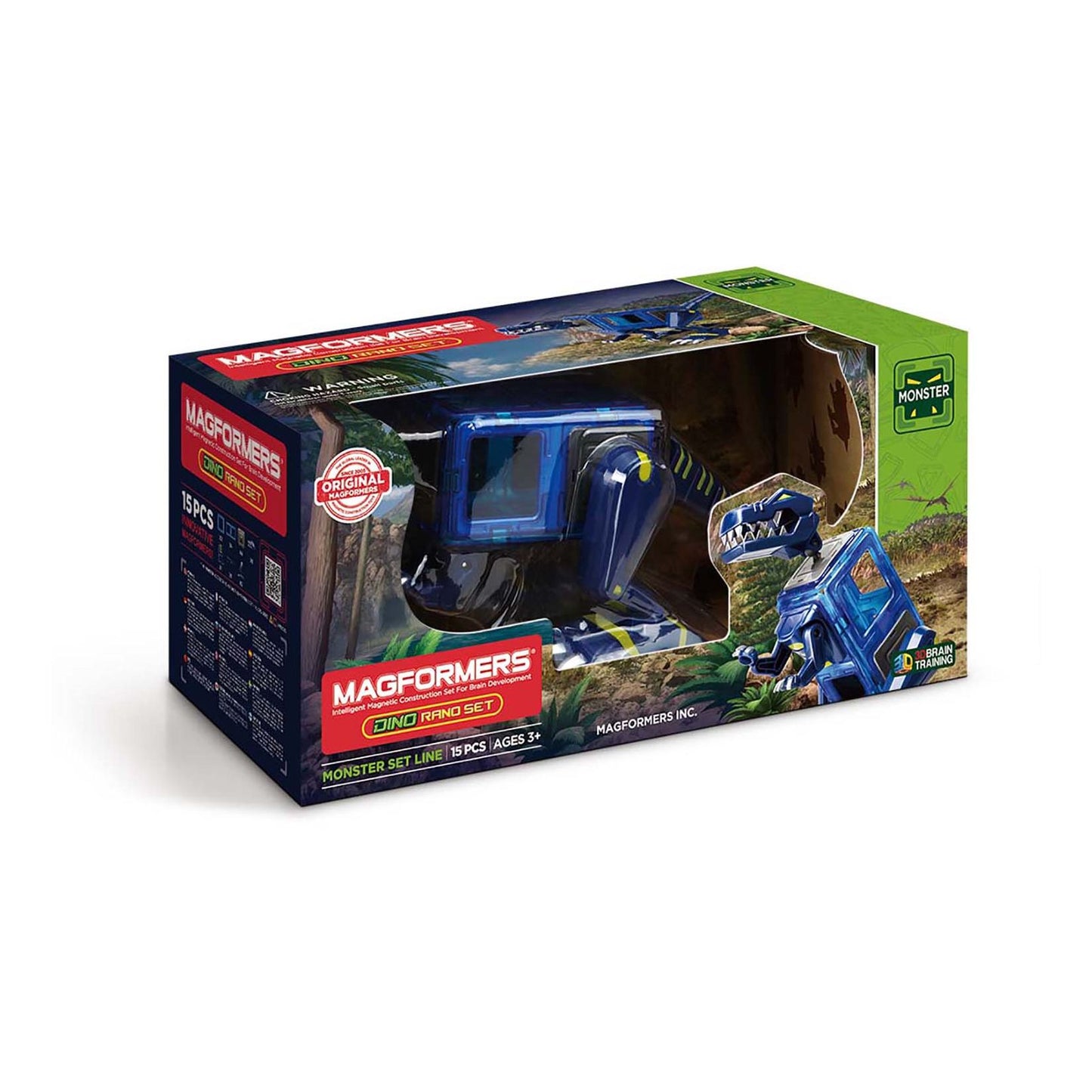 Magformers Dino Rano Set 15 Piece Magnetic Construction Set