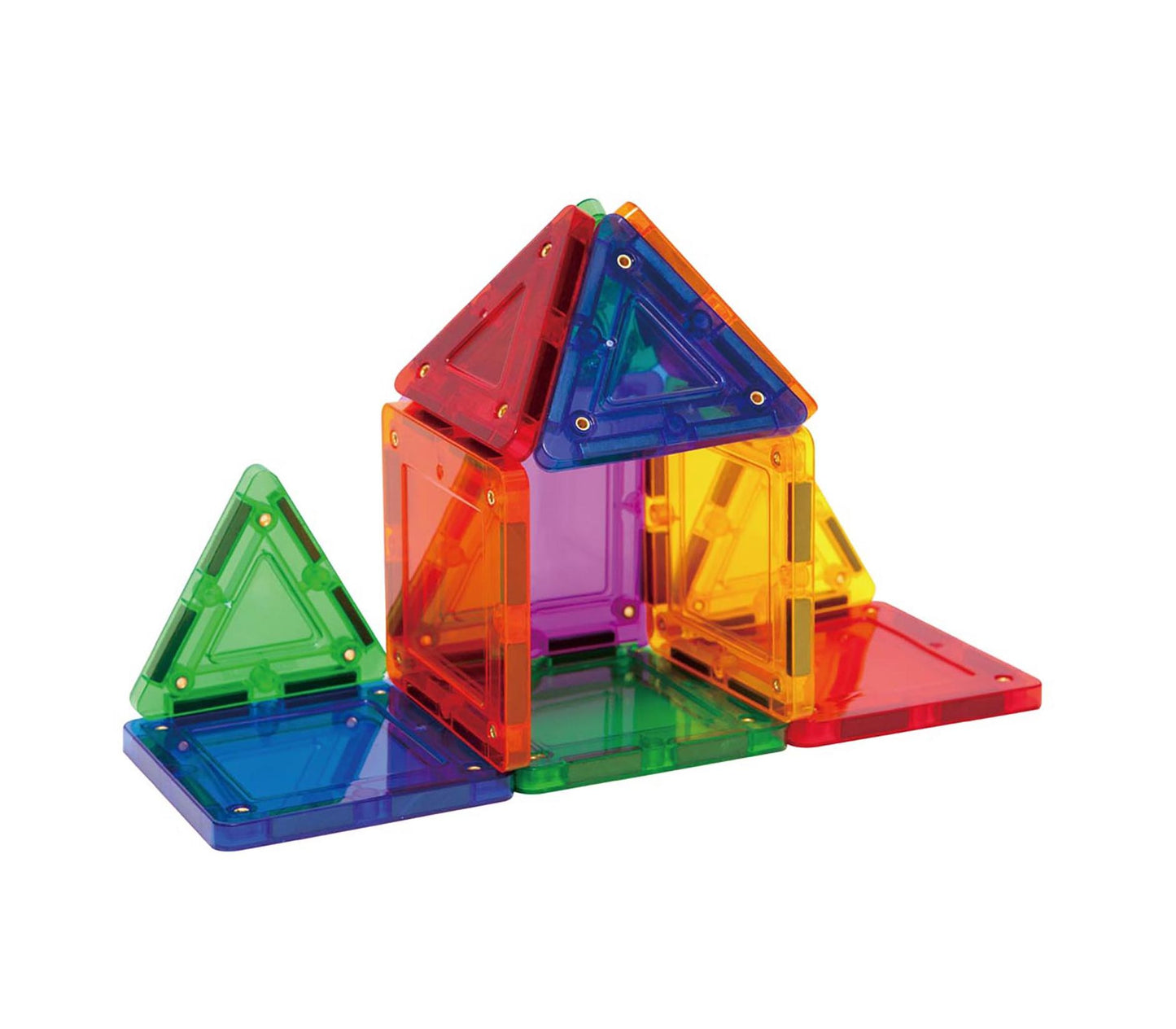 Magformers TILEBLOX Rainbow 14 Piece Magnetic Construction Set