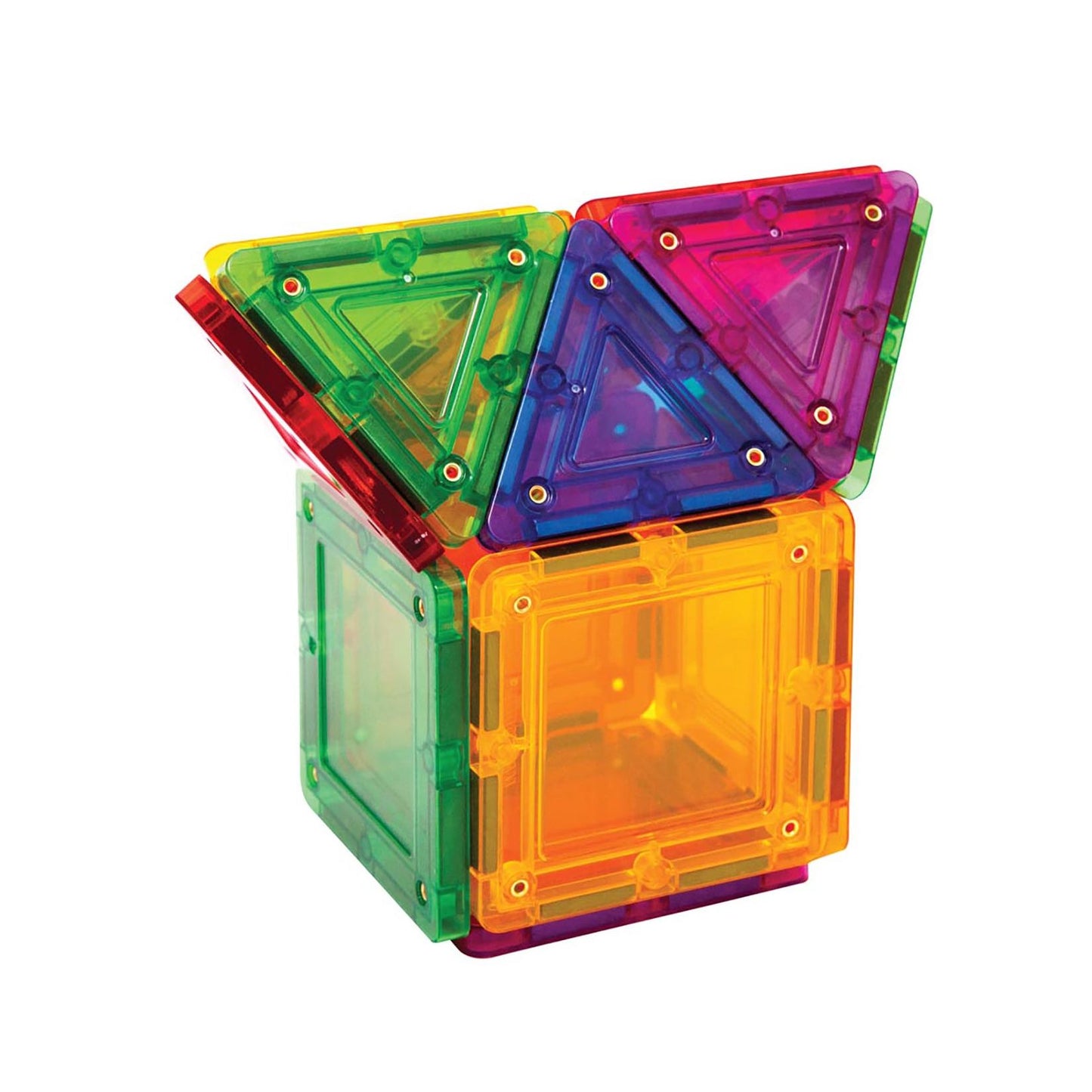 Magformers TILEBLOX Rainbow 14 Piece Magnetic Construction Set