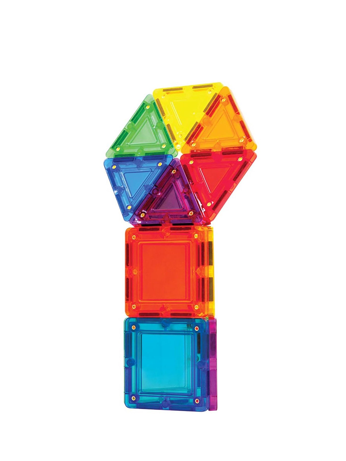 Magformers TILEBLOX Rainbow 14 Piece Magnetic Construction Set