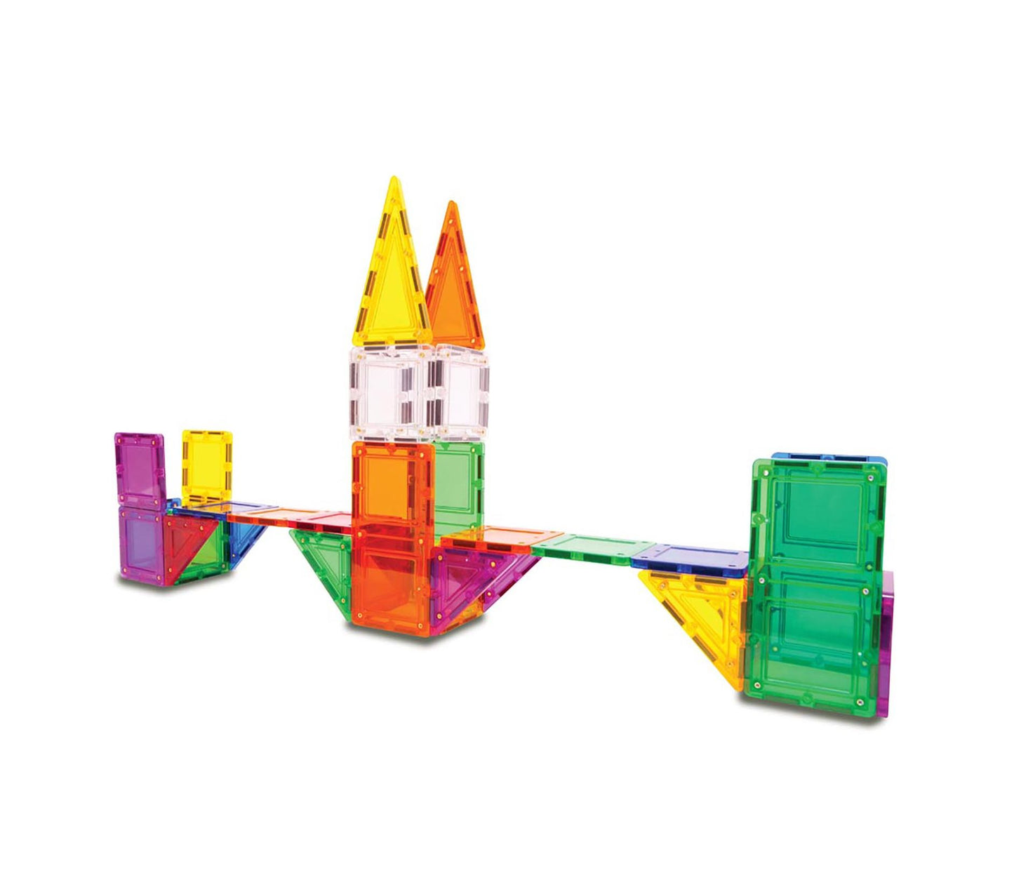 Magformers TILEBLOX Rainbow 60 Piece Magnetic Construction Set