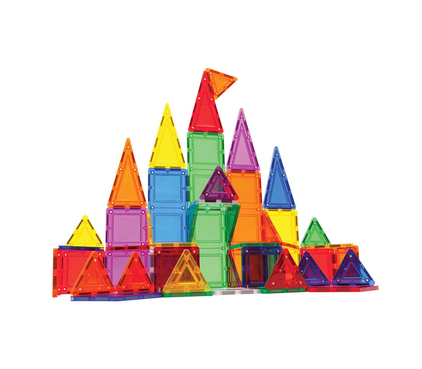 Magformers TILEBLOX Rainbow 60 Piece Magnetic Construction Set