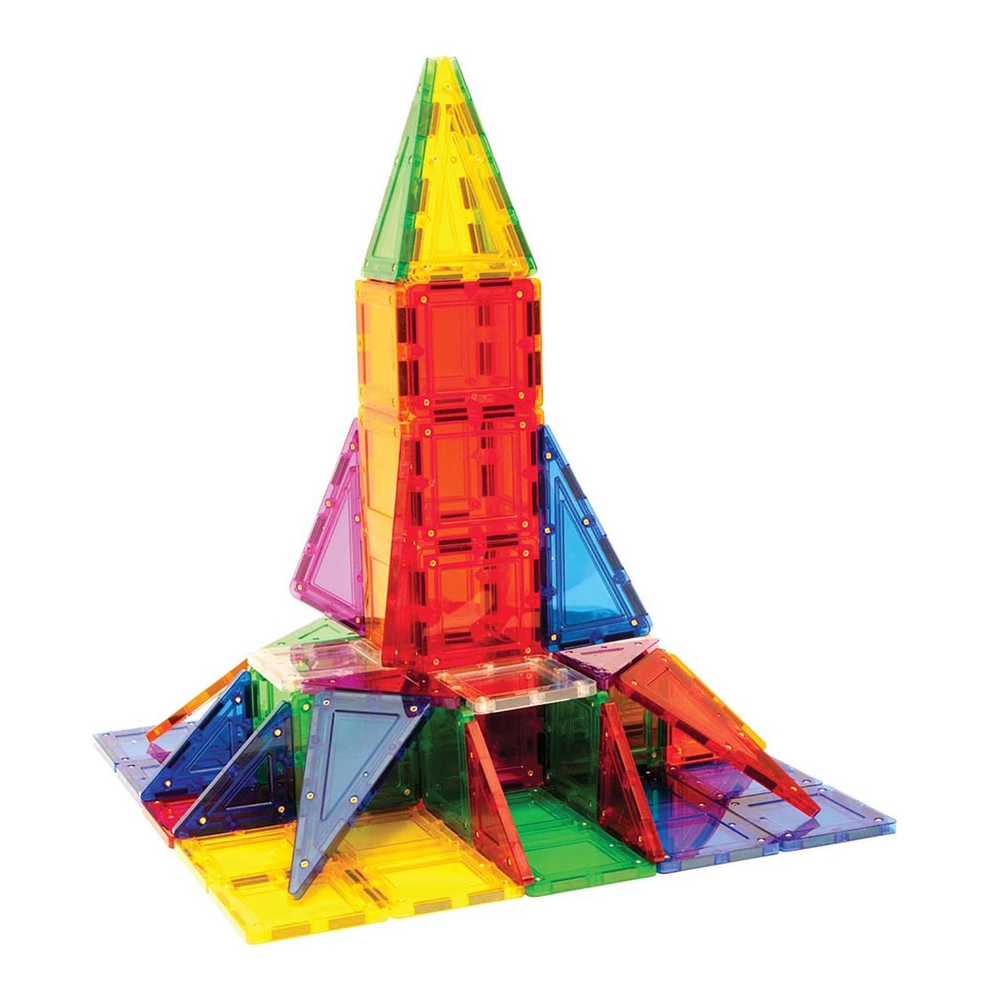Magformers TILEBLOX Rainbow 104 Piece Magnetic Construction Set