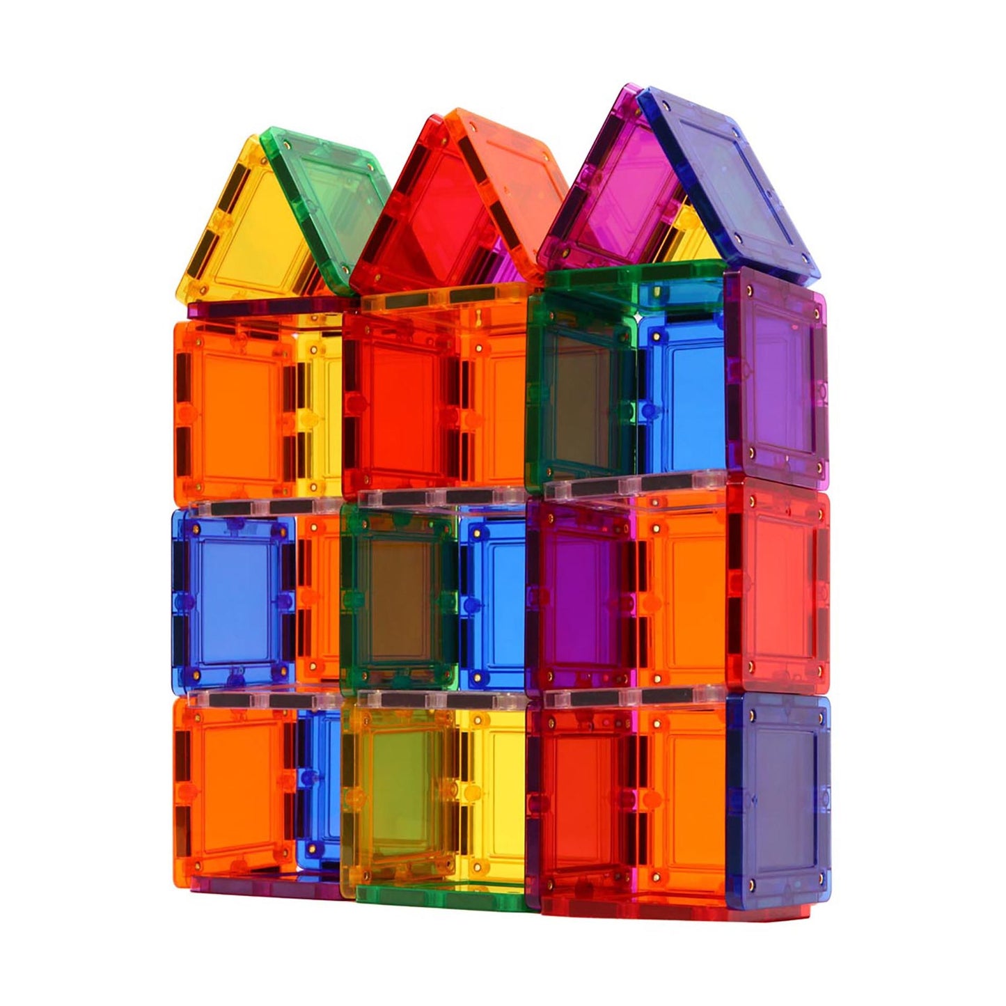 Magformers TILEBLOX Rainbow 104 Piece Magnetic Construction Set