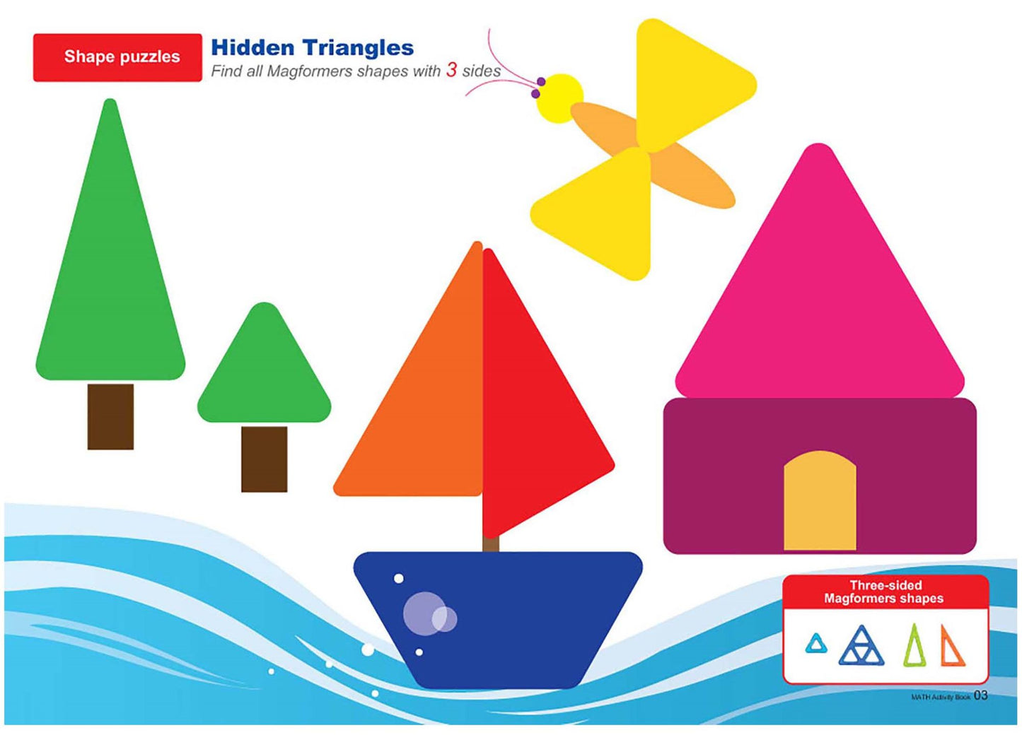 Magformers 63000 Geometric Math Activity Book
