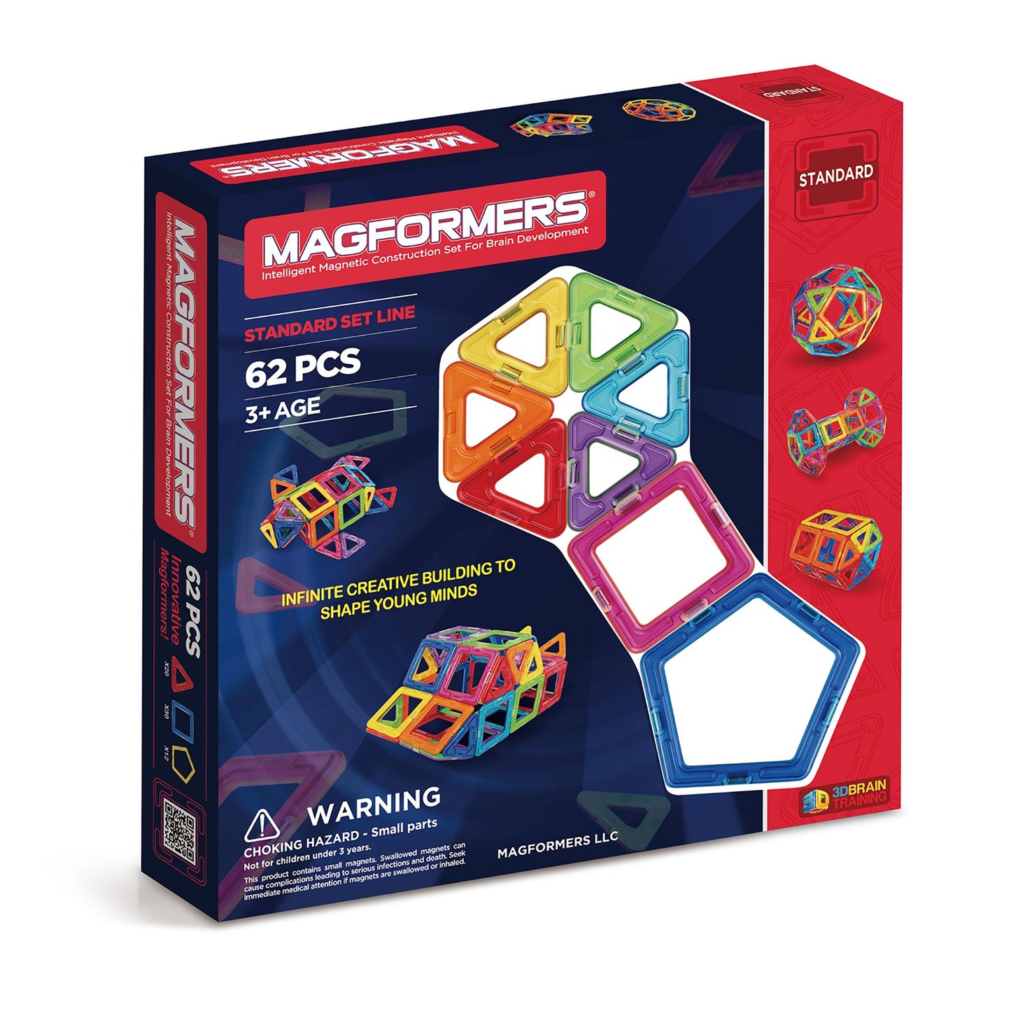 Magformers - 62 Piece Magnetic Building Set