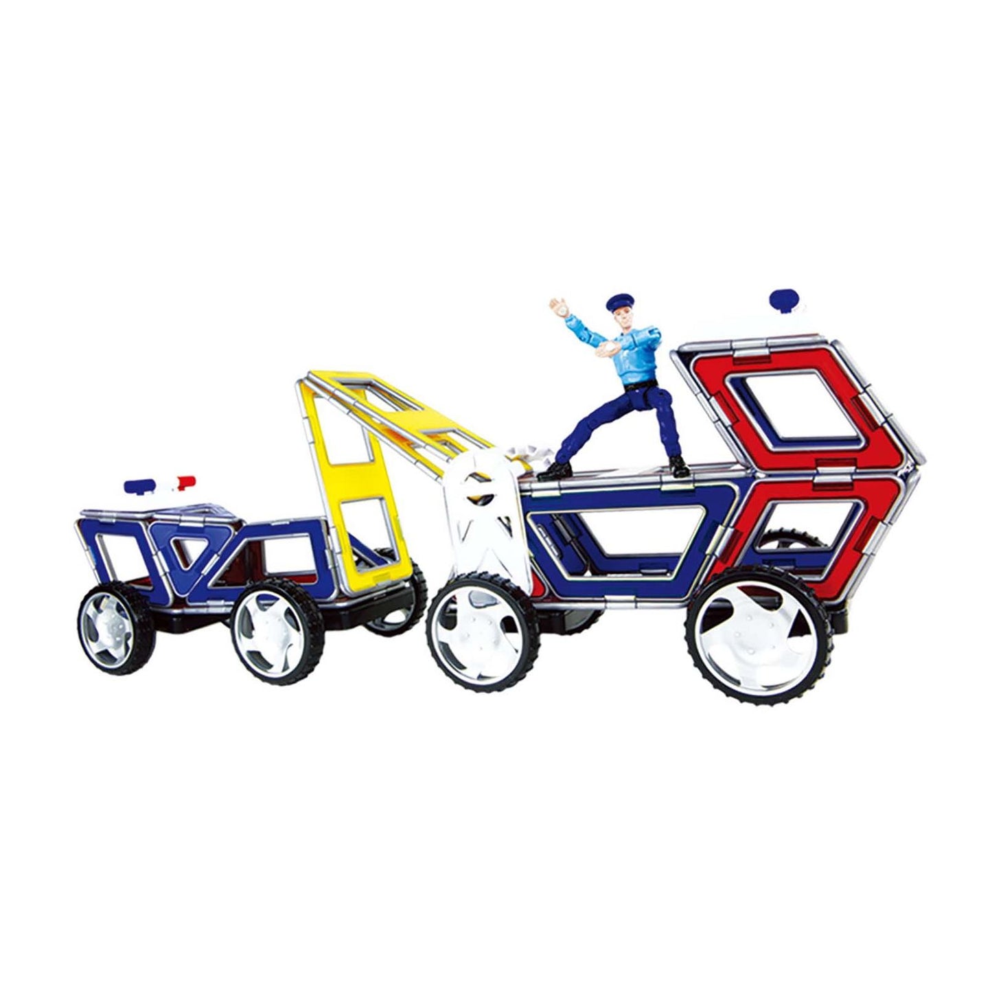 Magformers XL Cruisers Emergency 33 Piece Magnetic Construction Set