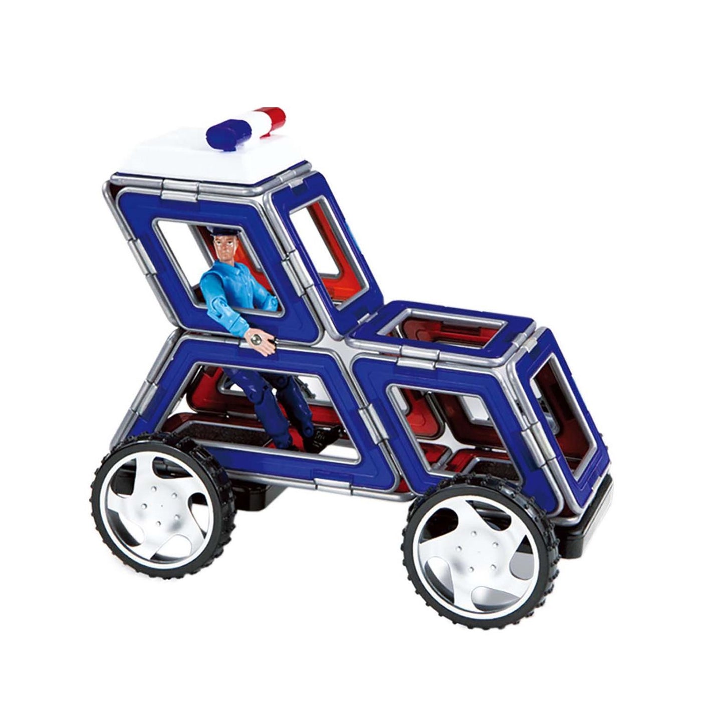 Magformers XL Cruisers Emergency 33 Piece Magnetic Construction Set