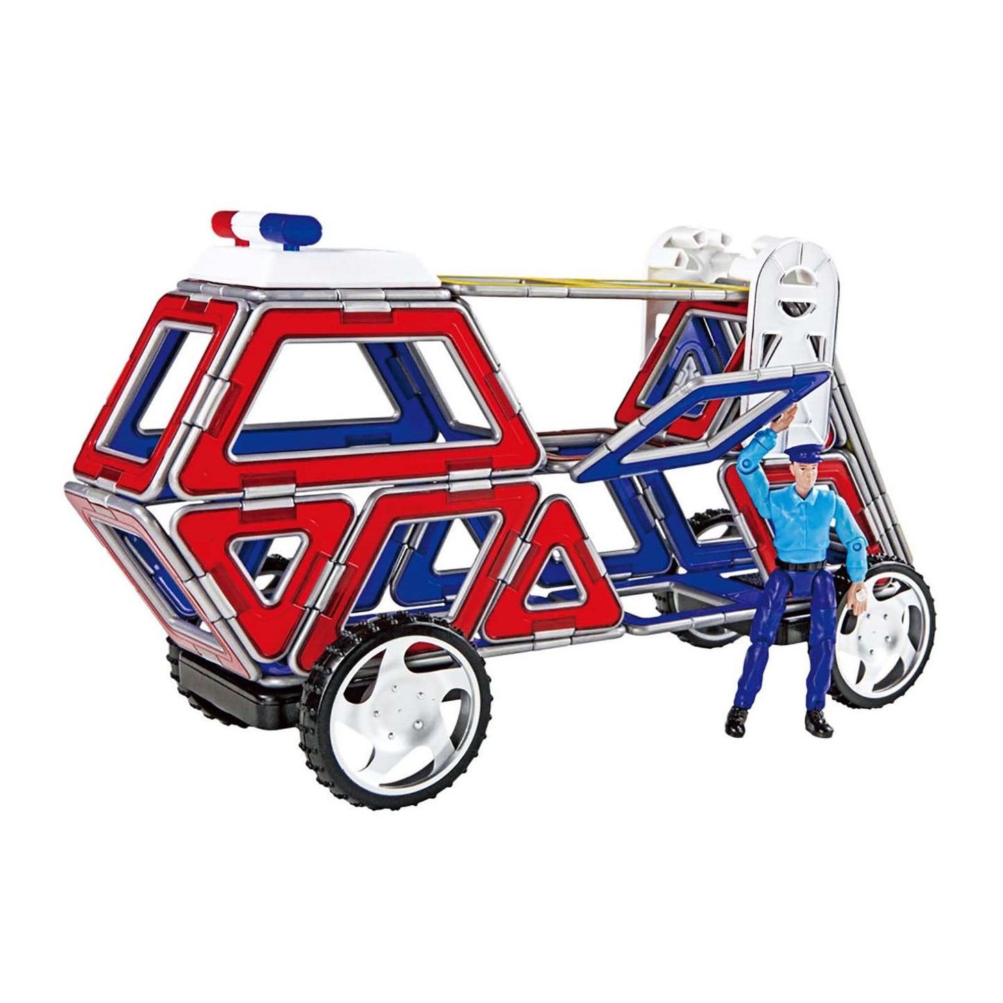 Magformers XL Cruisers Emergency 33 Piece Magnetic Construction Set