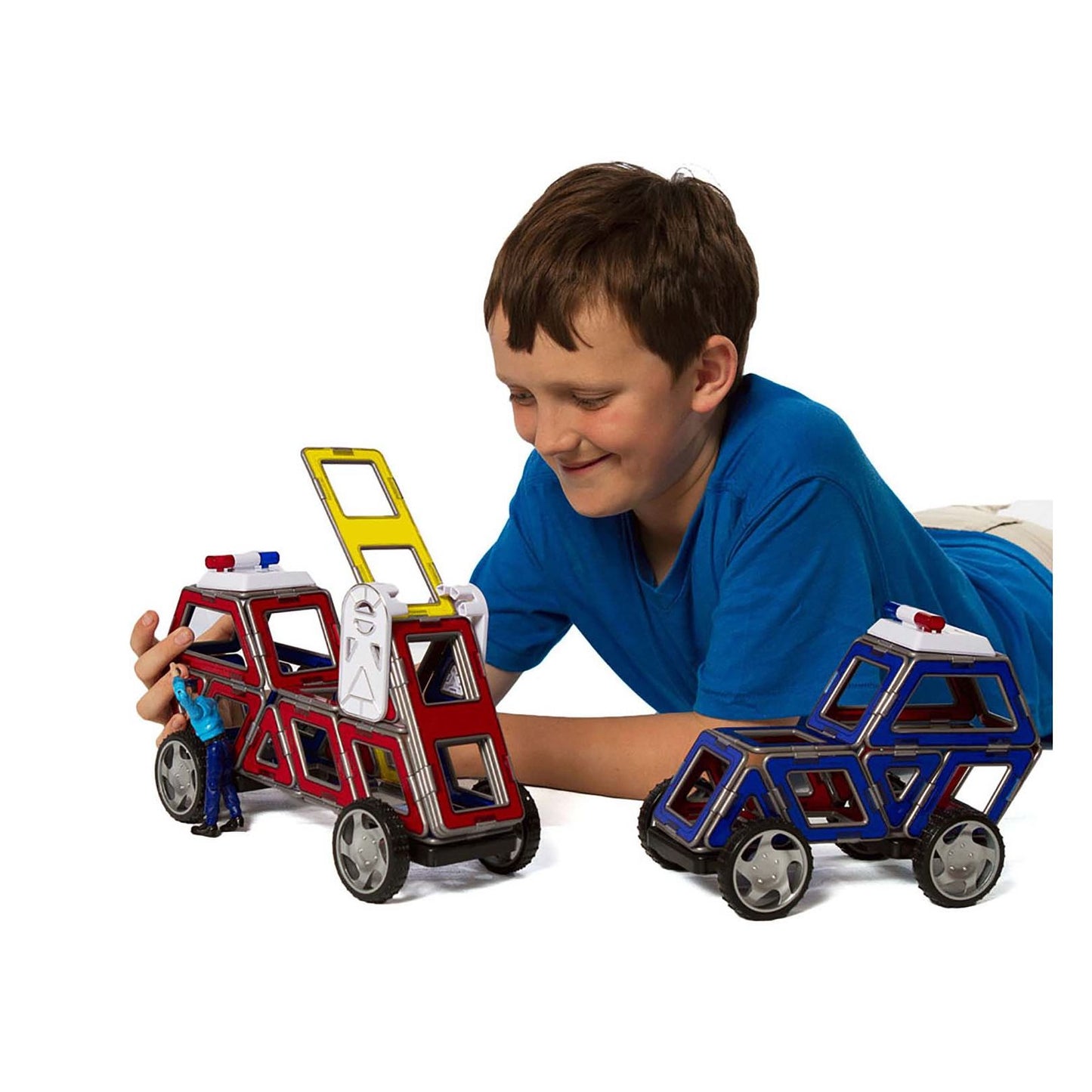 Magformers XL Cruisers Emergency 33 Piece Magnetic Construction Set