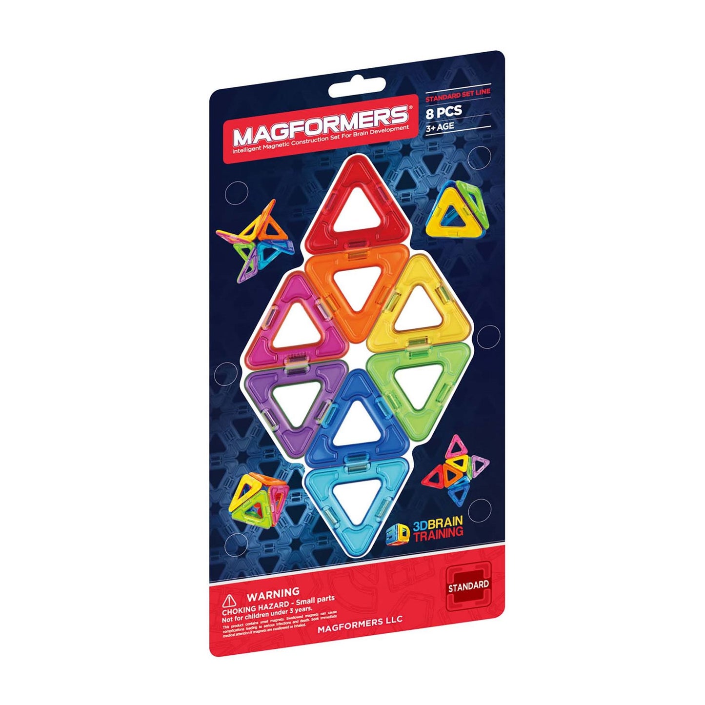 Magformers Triangles 8 Piece Magnetic Construction Set