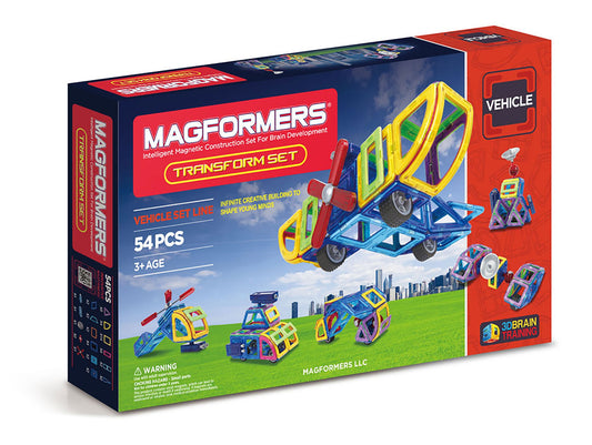 Magformers 63089 Geometric Transform, 54 Piece Set