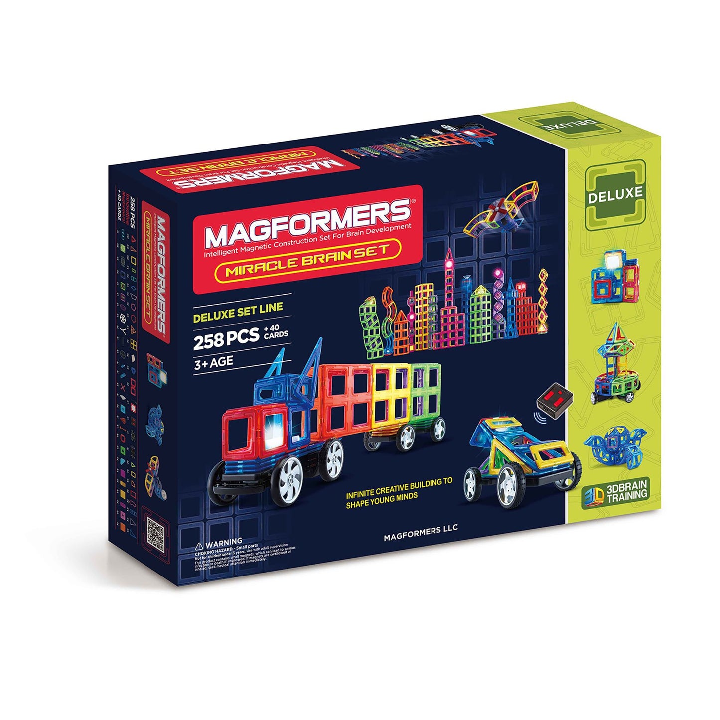 Magformers 63093 Geometric Miracle Brain, 258 Piece Set