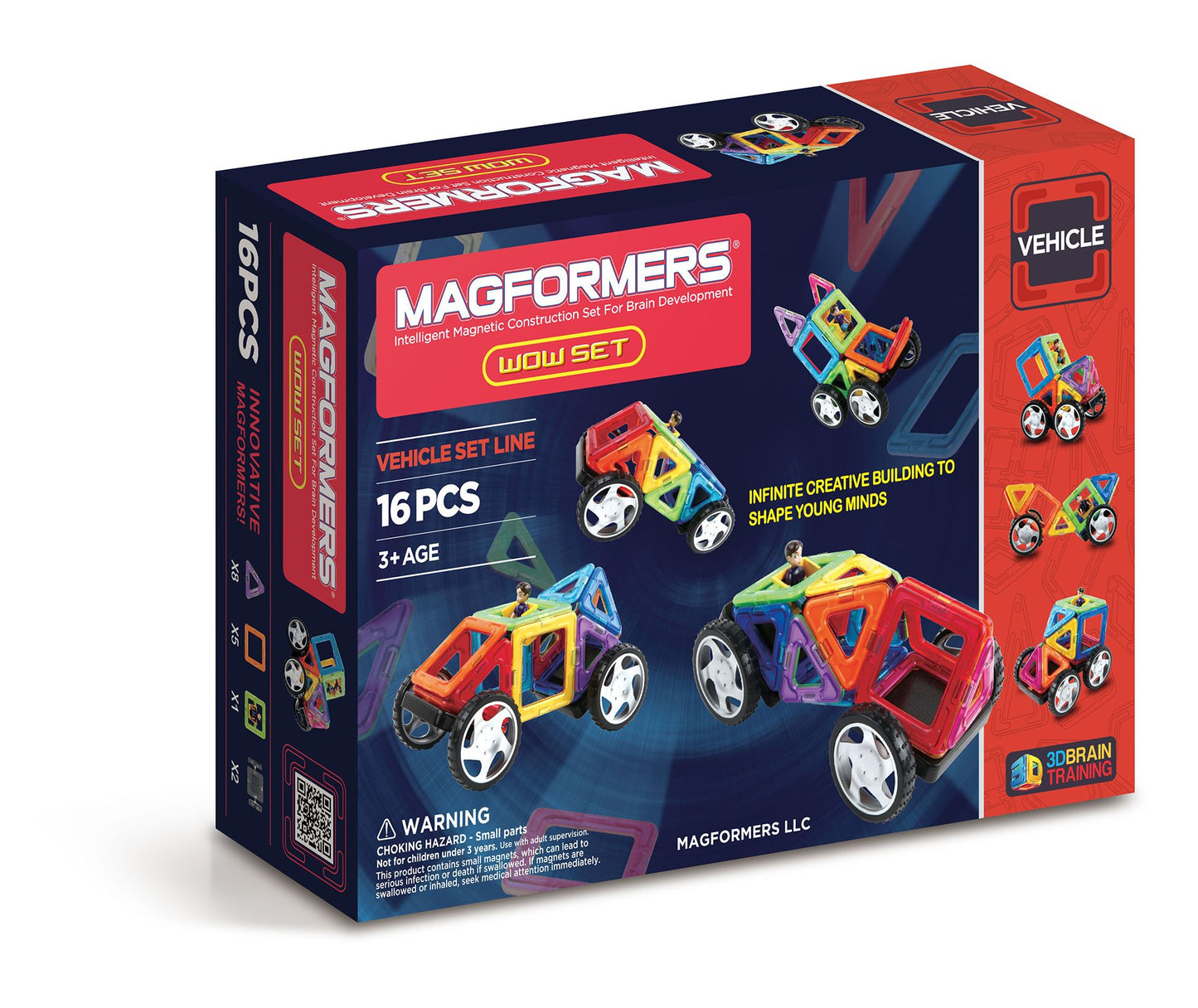 Magformers Wow 16 Piece Magnetic Construction Set