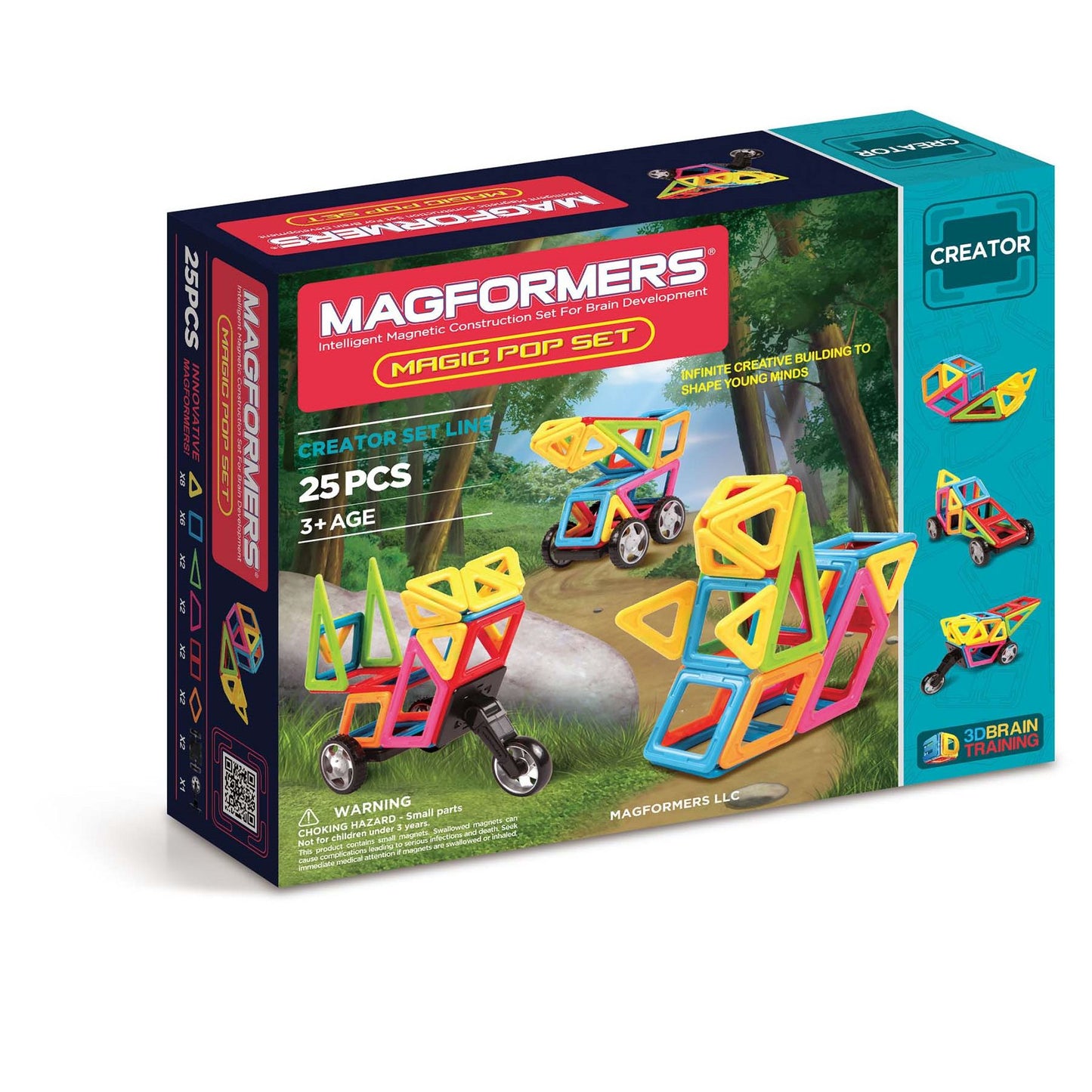 Magformers Magic Pop 25 Piece Magnetic Construction Set
