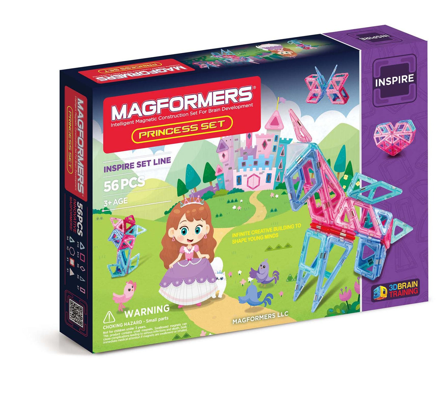 Magformers Princess Set 56 Piece Magnetic Construction Set
