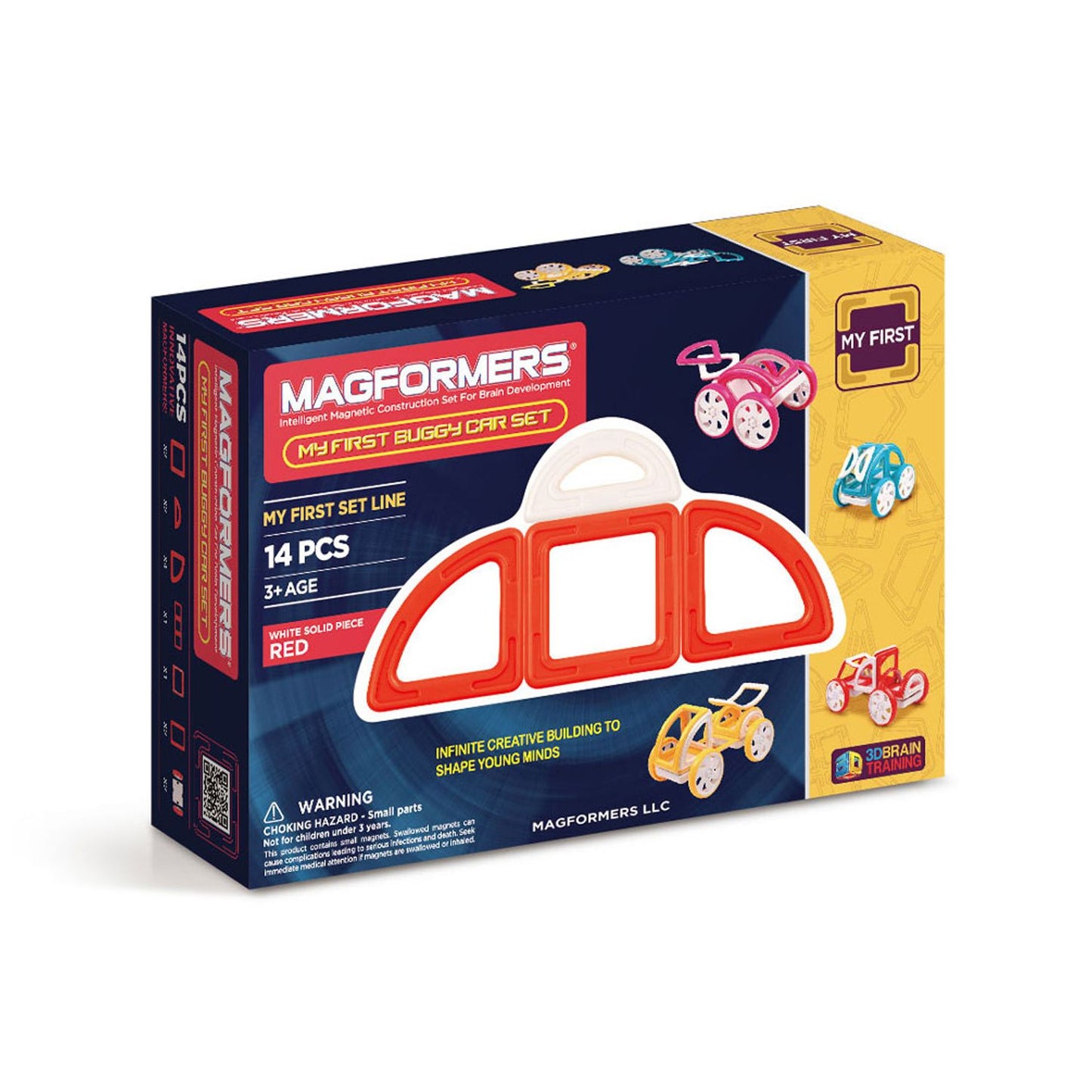 Magformers My First Buggy 14 Piece Magnetic Construction Set - Red