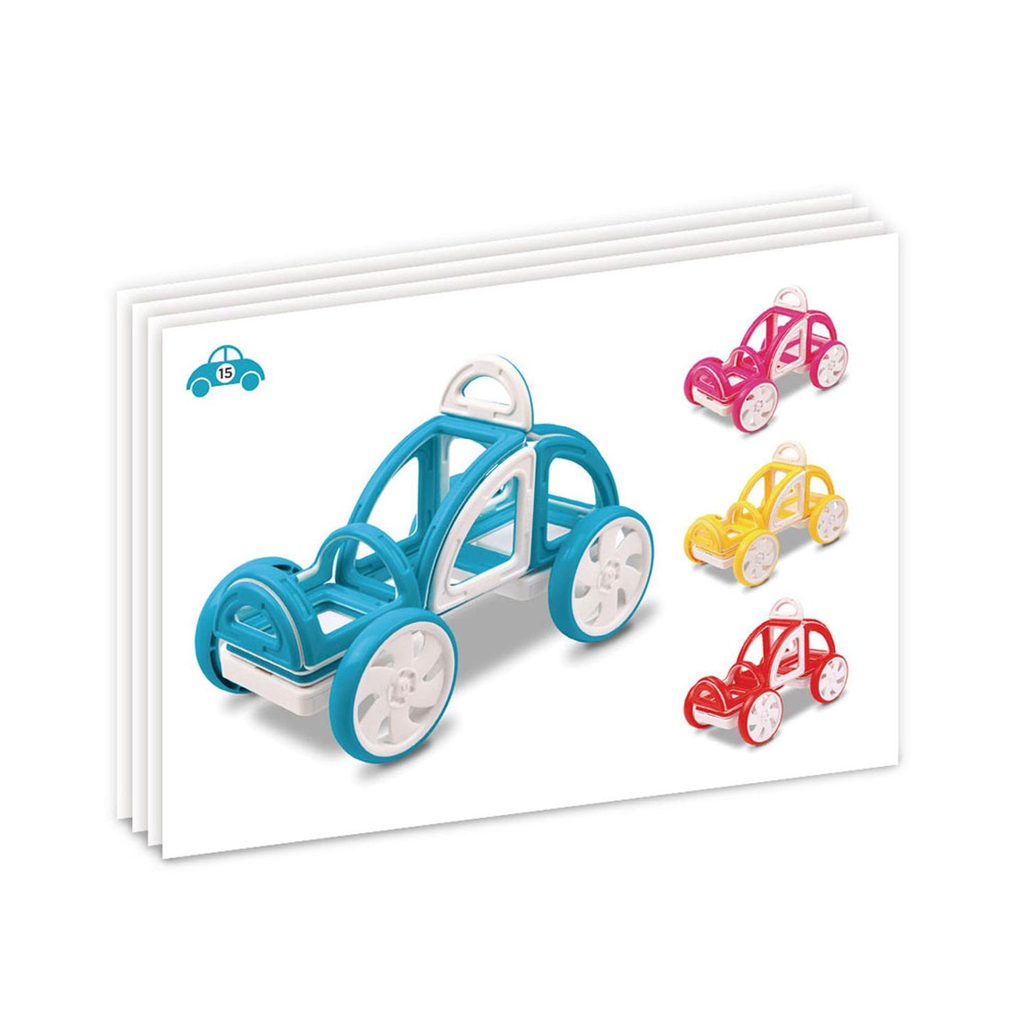 Magformers My First Buggy 14 Piece Magnetic Construction Set - Blue