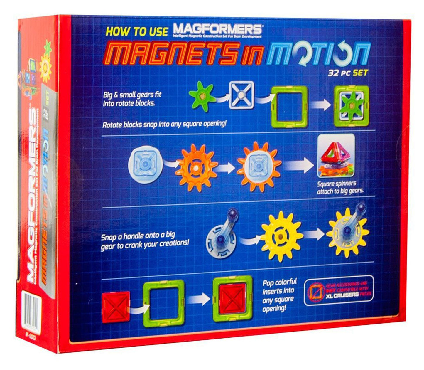 Magformers 63202 Magnets In Motion - 32 Piece Gear Set