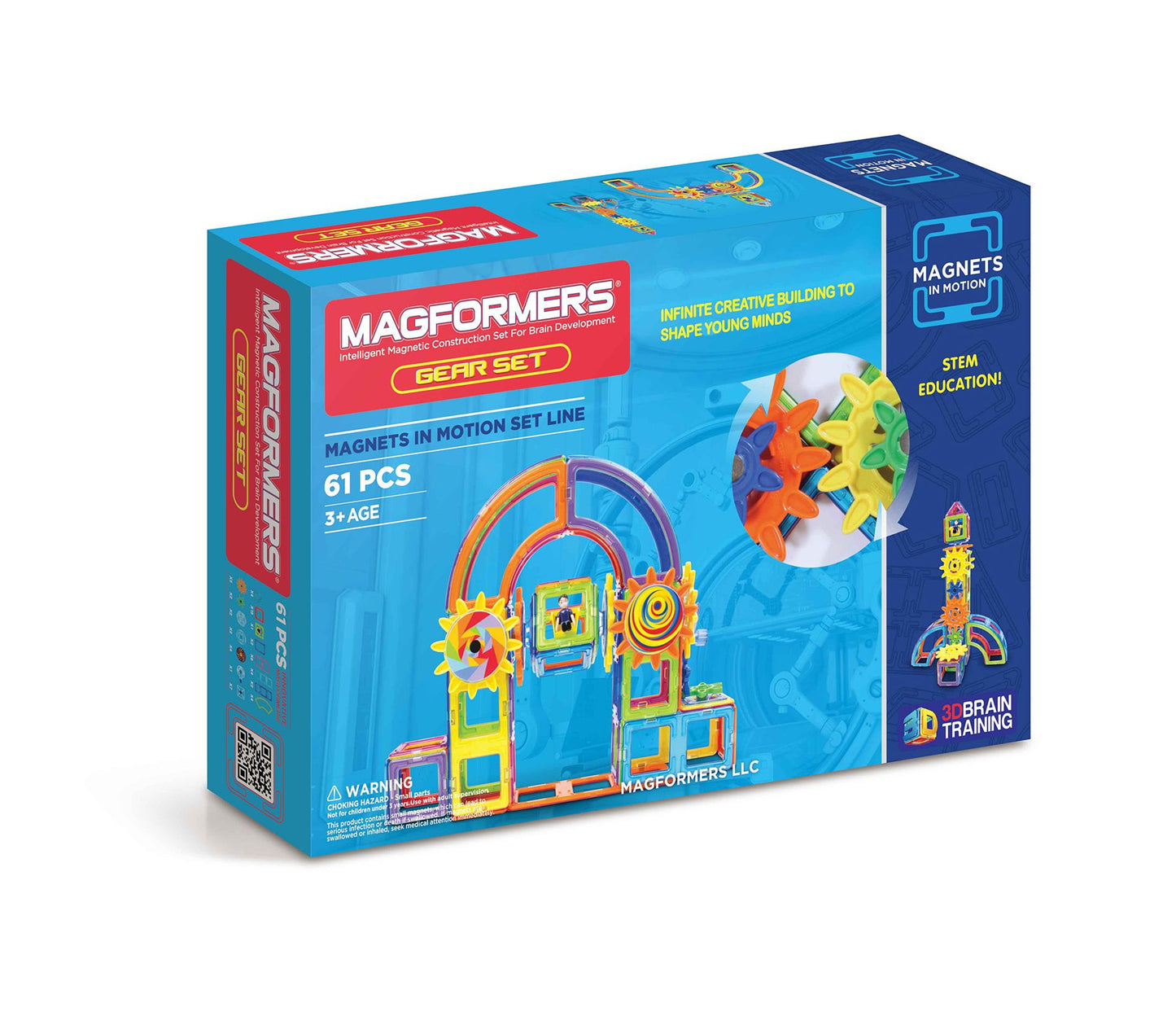 Magformers 63205 Magnets In Motion - 61 Piece Gear Set