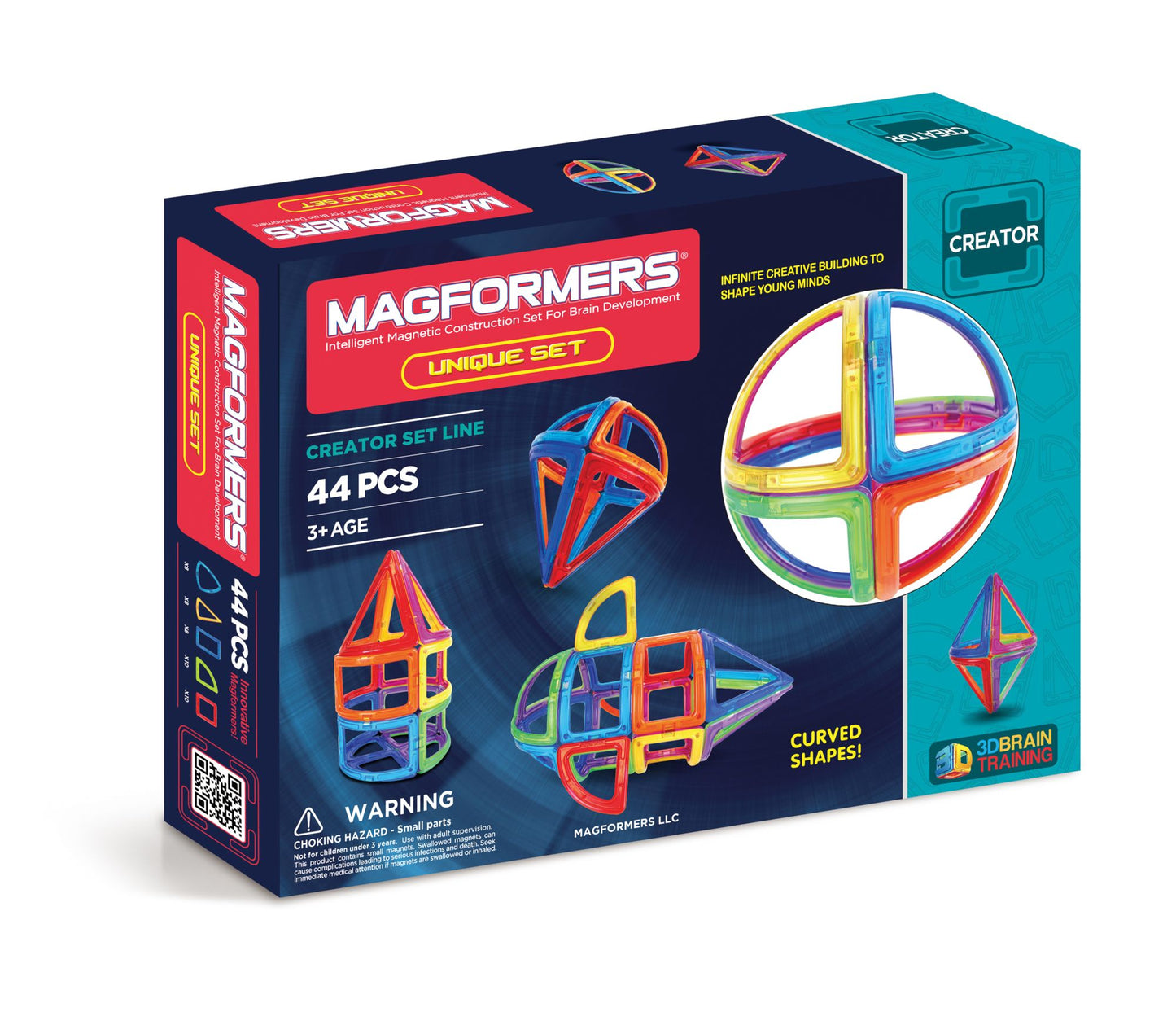 Magformers Unique 44 Piece Magnetic Construction Set