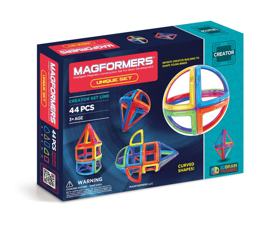 Magformers Unique 44 Piece Magnetic Construction Set