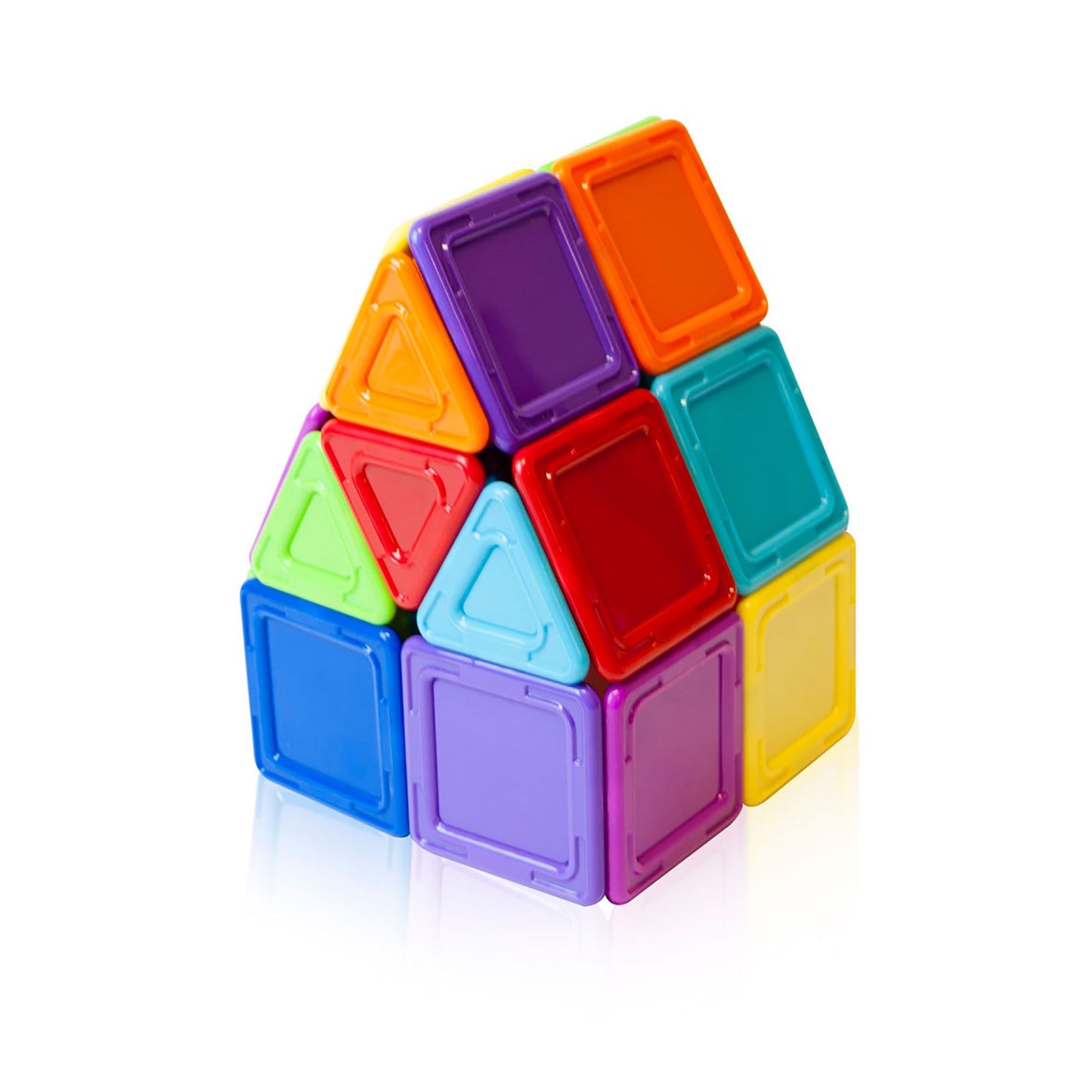 Magformers Solids Opaque Rainbow 30 Piece Magnetic Construction Set
