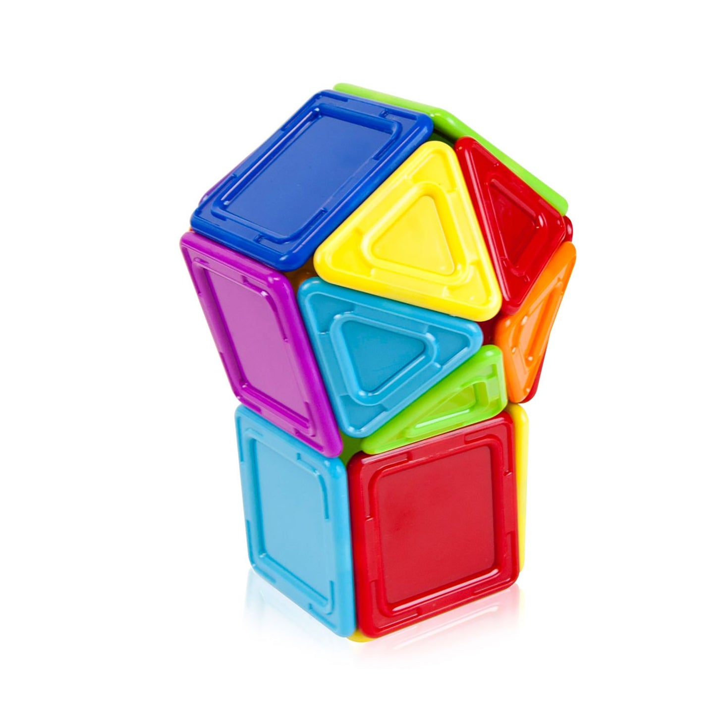 Magformers Solids Opaque Rainbow 30 Piece Magnetic Construction Set