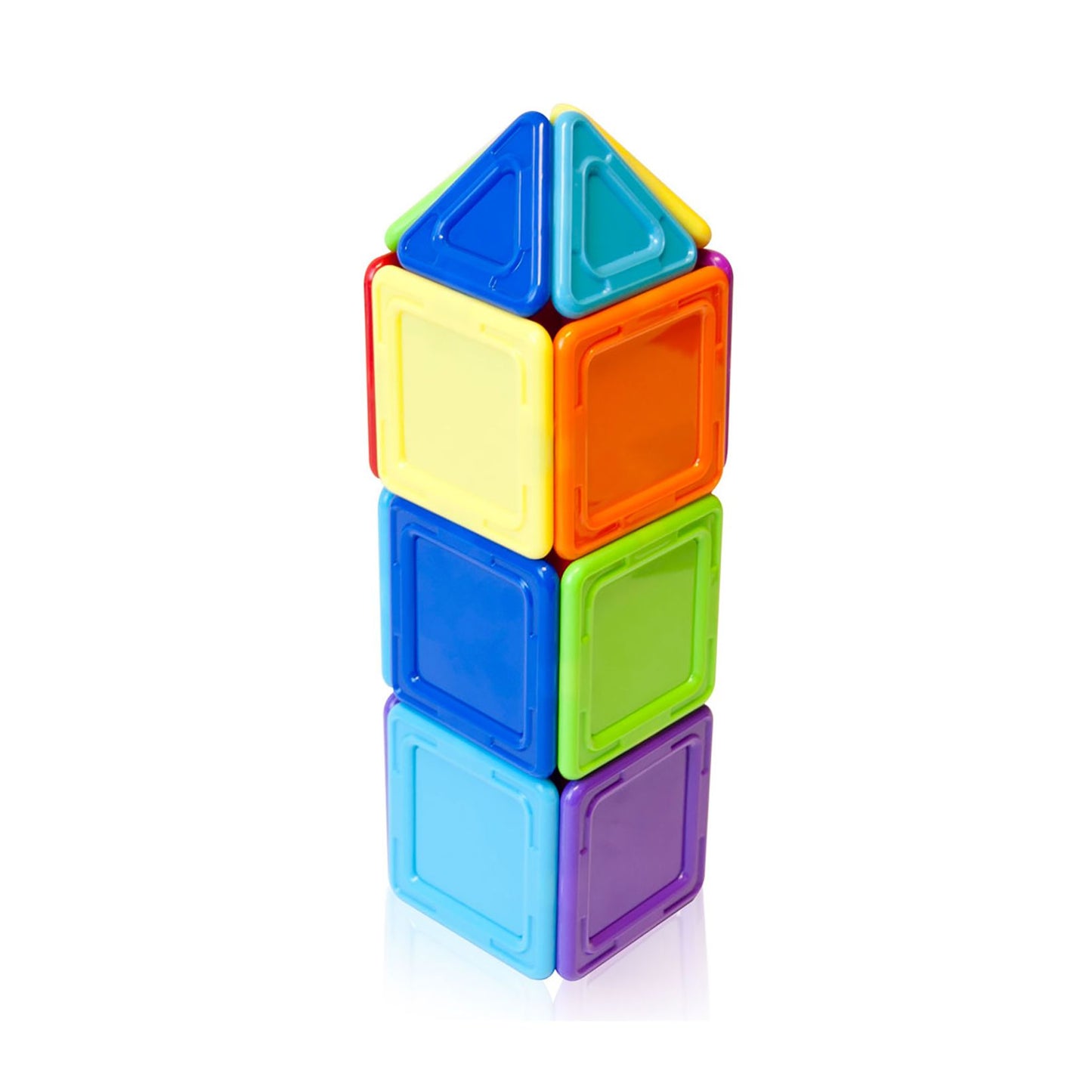 Magformers Solids Opaque Rainbow 30 Piece Magnetic Construction Set