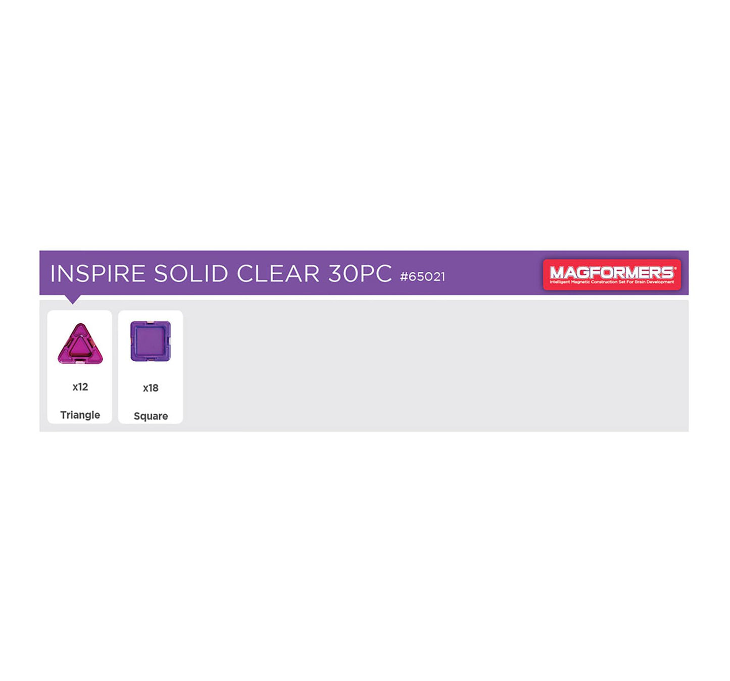 Clear Inspire Solids 30pc Set