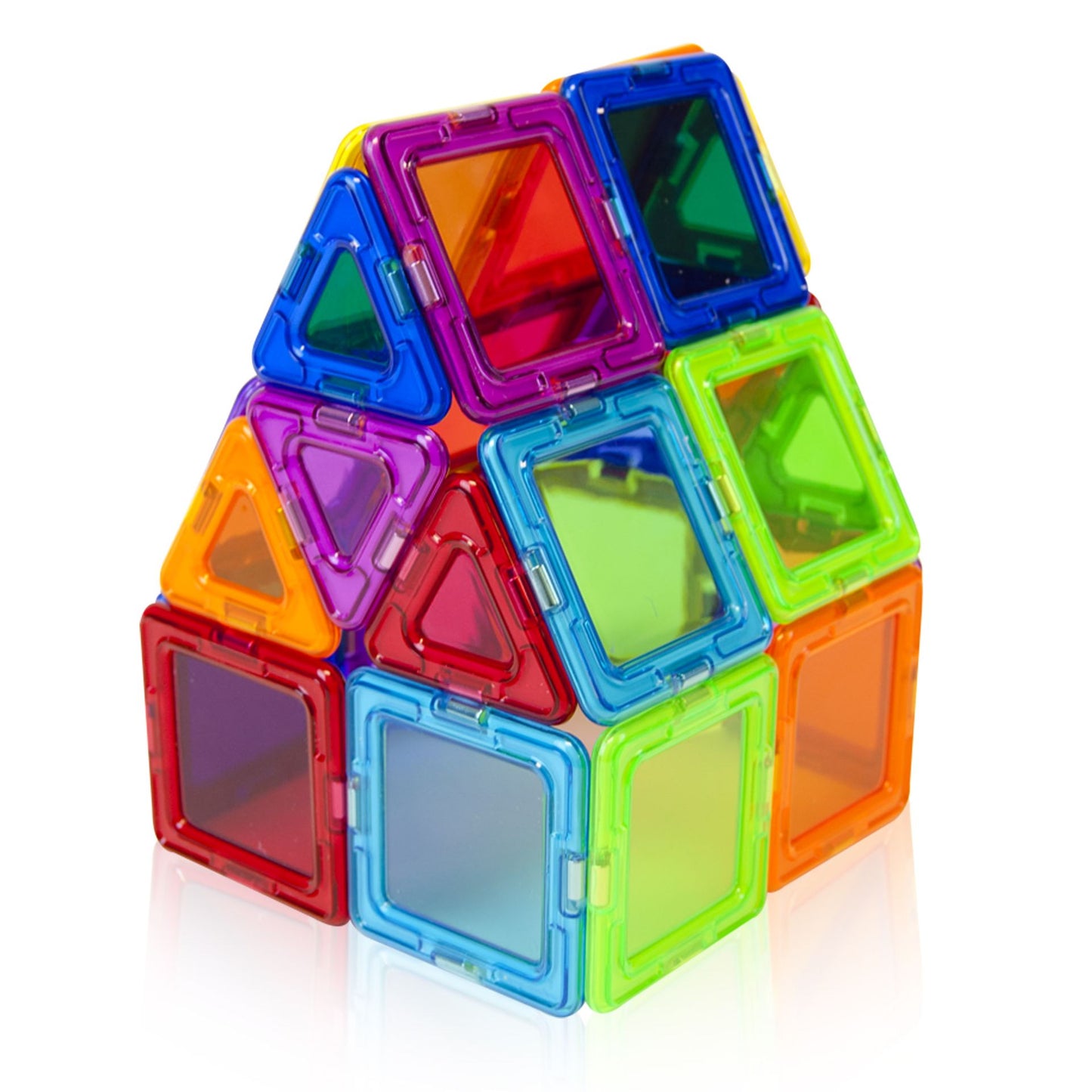 Magformers Solids Clear Rainbow 30 Piece Magnetic Construction Set