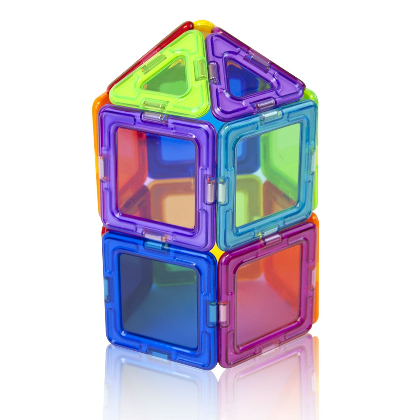 Magformers Solids Clear Rainbow 30 Piece Magnetic Construction Set