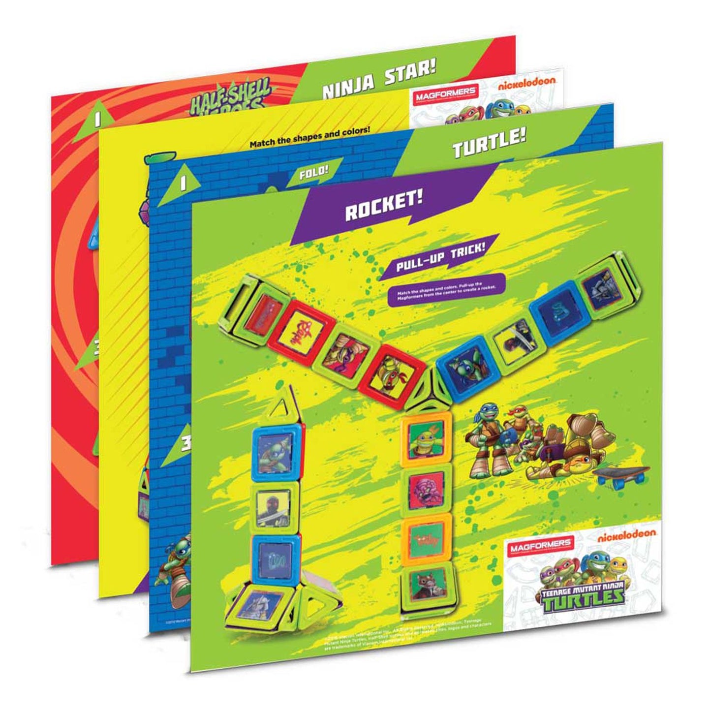 Magformers Teenage Mutant Ninja Turtles 60 Piece Magnetic Construction Set