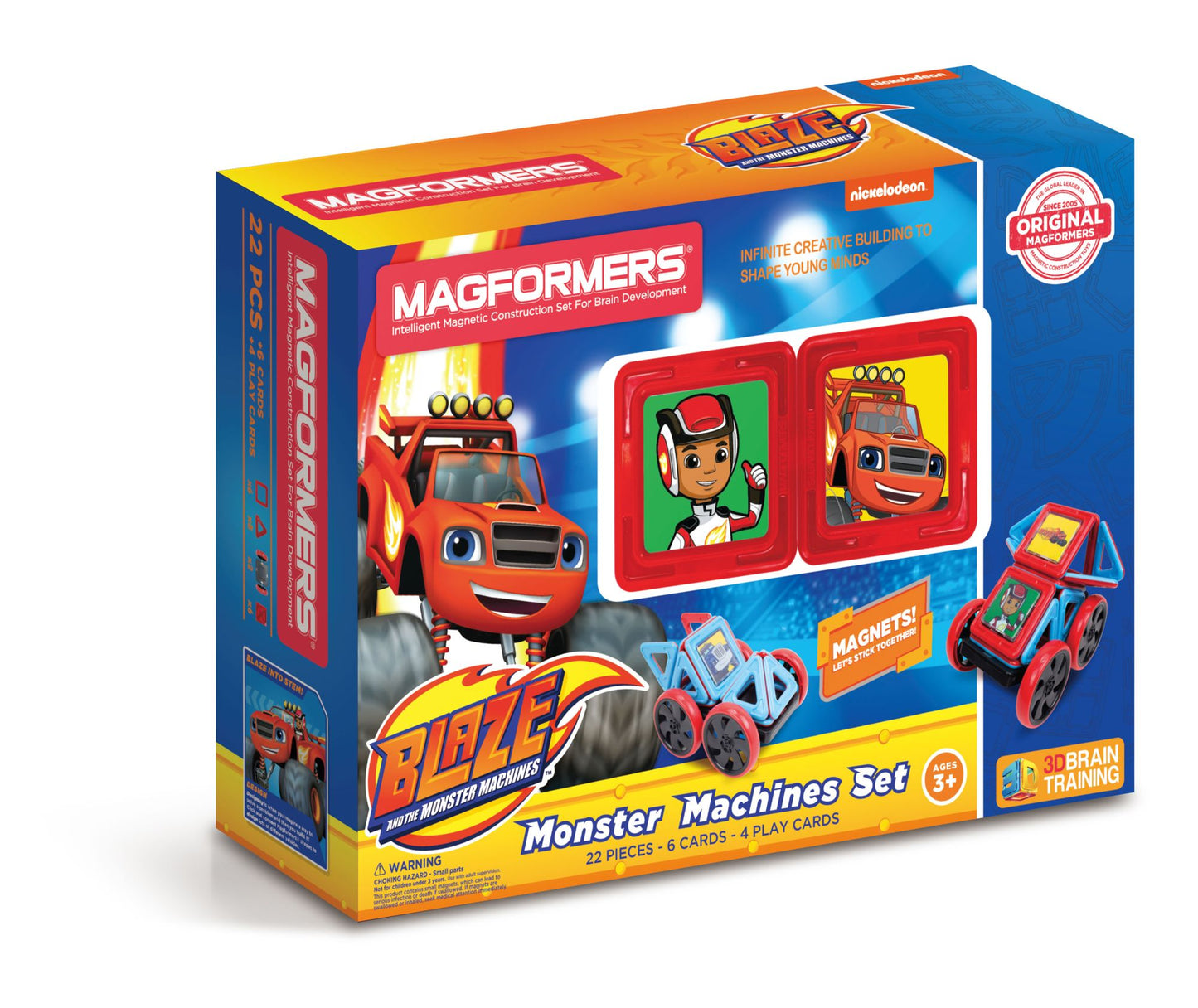 Magformers Blaze Monster Machines 22 Piece Magnetic Construction Set
