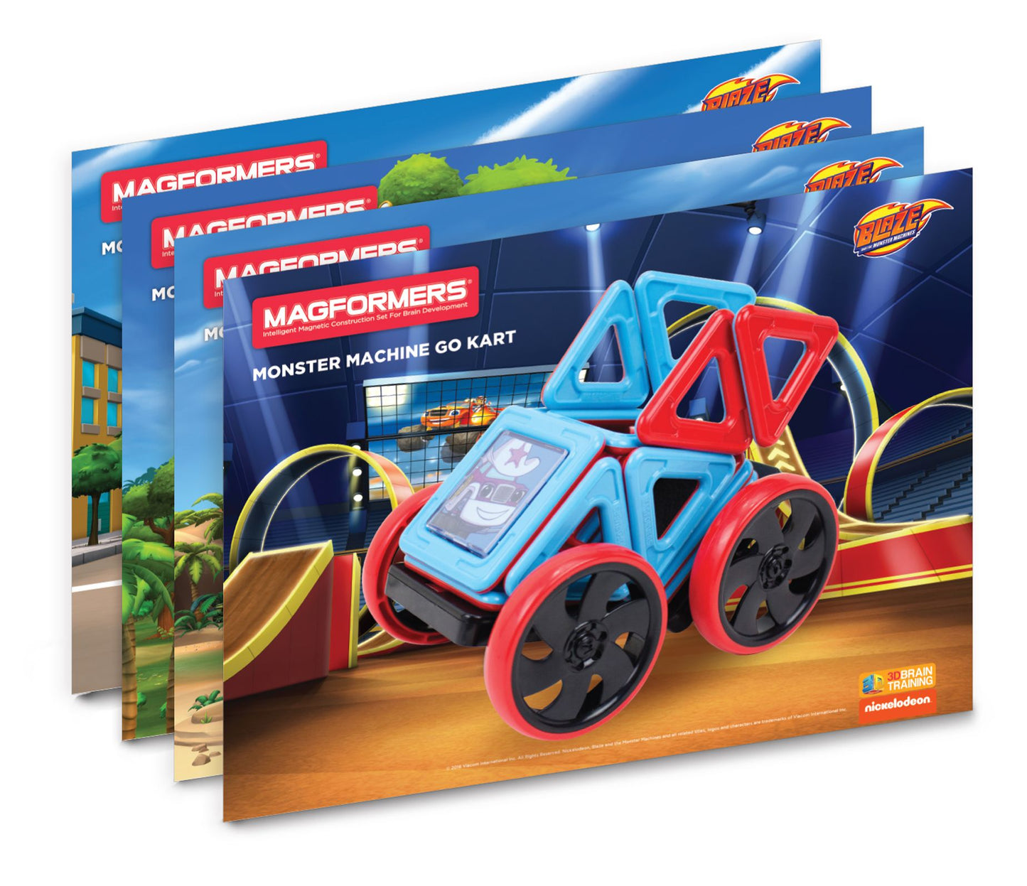 Magformers Blaze Monster Machines 22 Piece Magnetic Construction Set