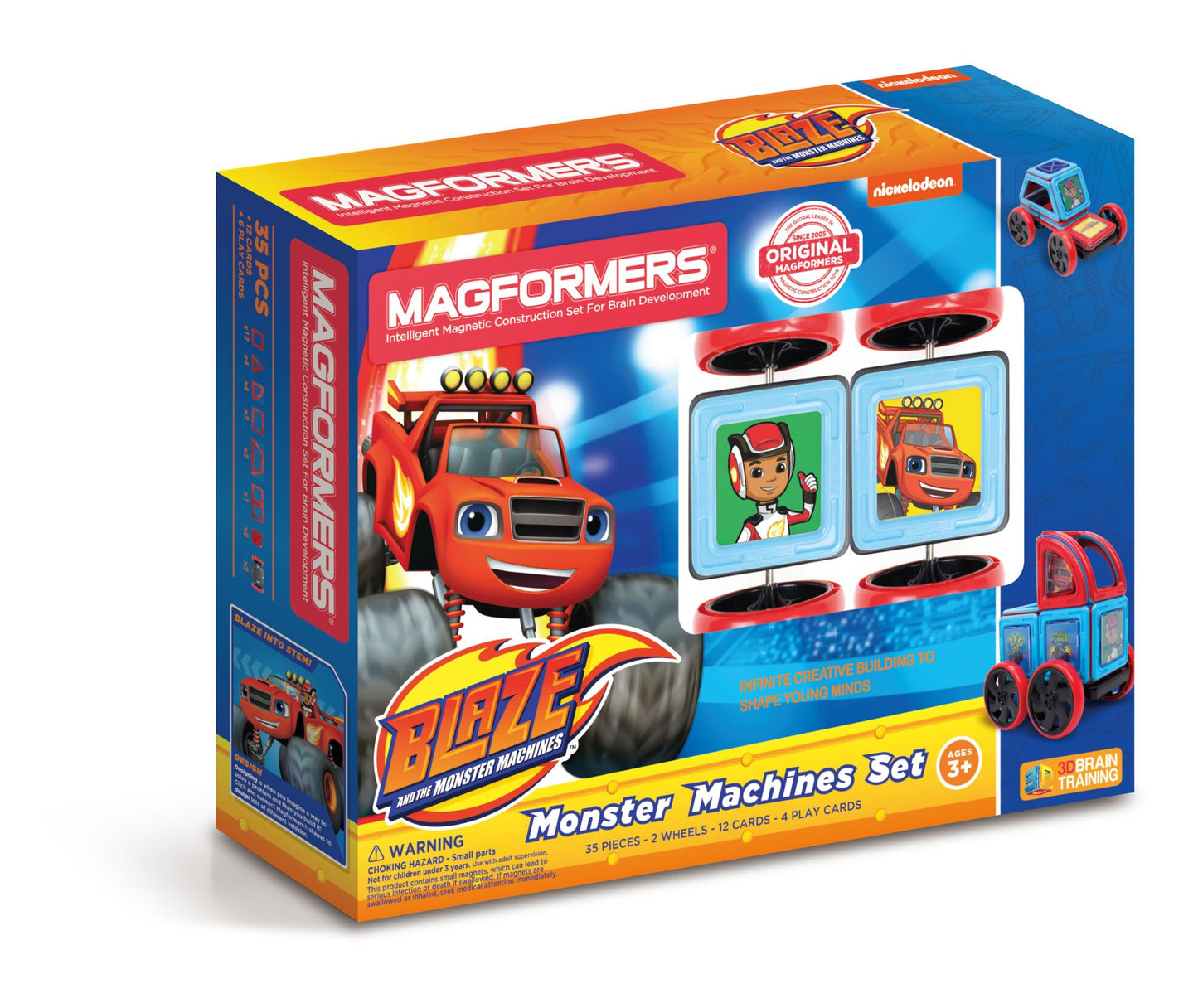 Magformers Blaze Monster Machines 35 Piece Magnetic Construction Set