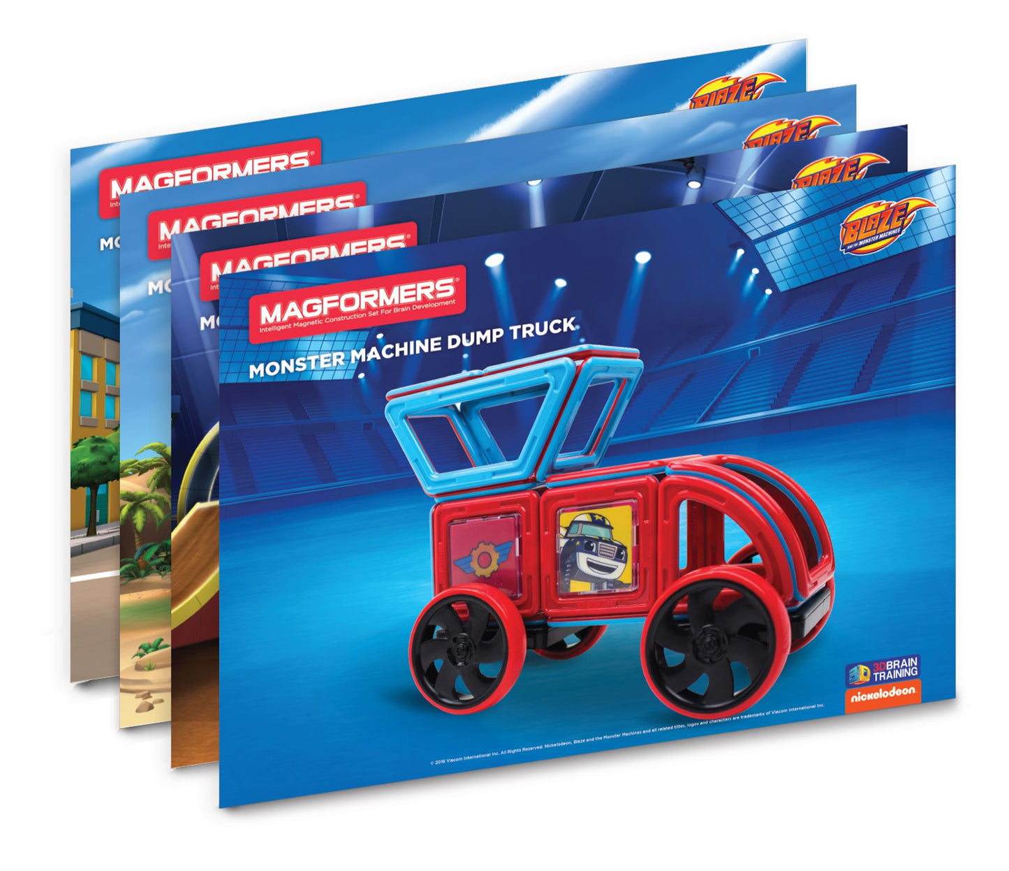 Magformers Blaze Monster Machines 35 Piece Magnetic Construction Set
