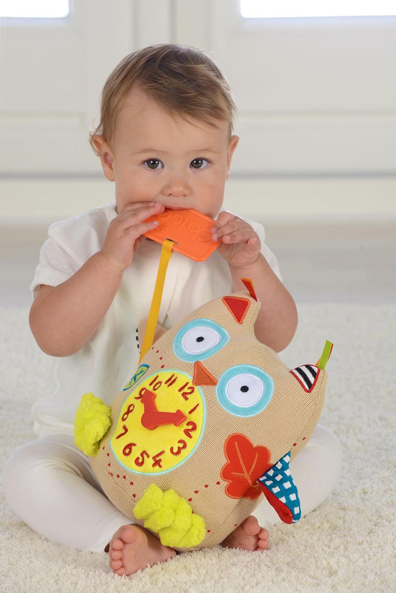 Dolce My First Owl Clock Plush